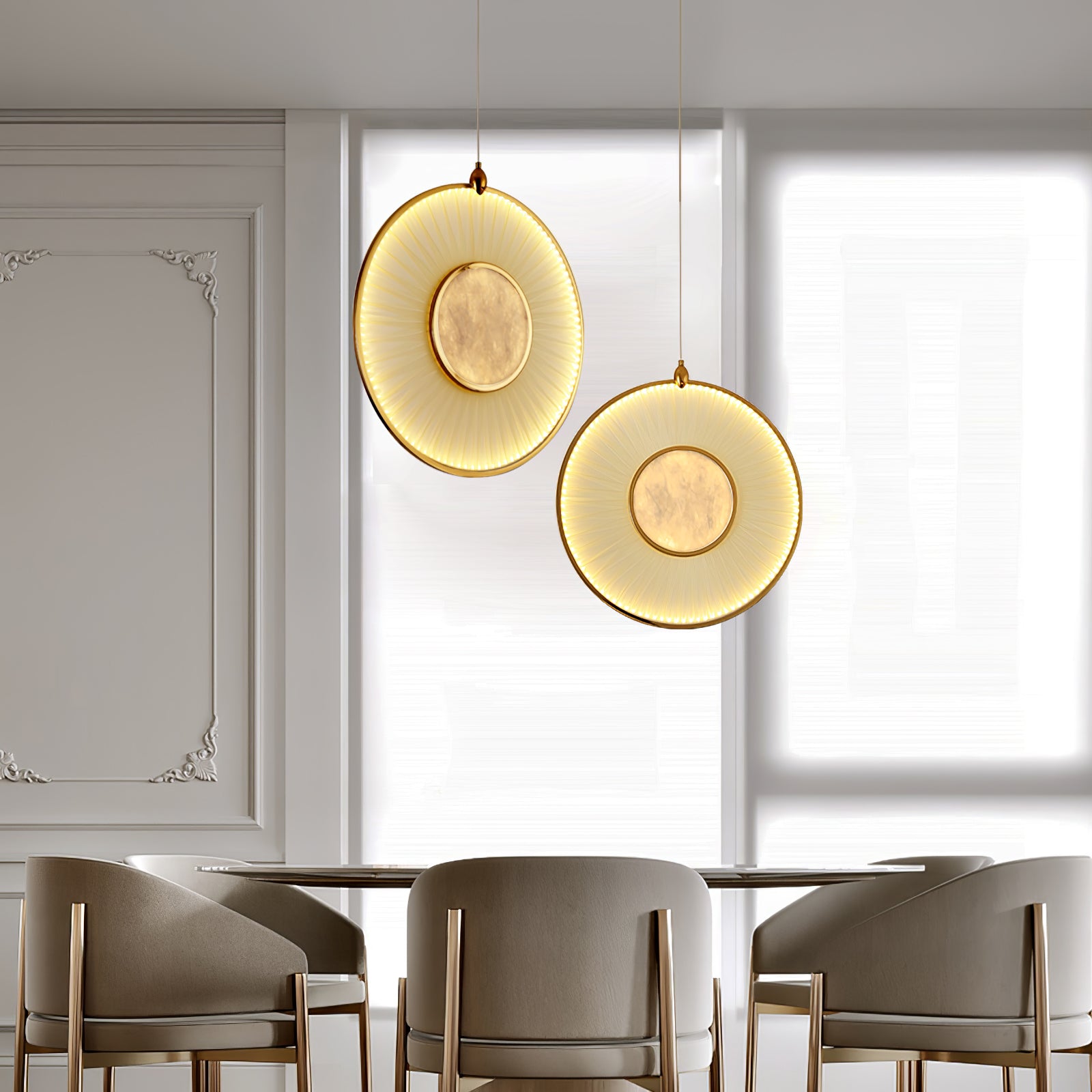 Nolan Moderne Stoff-Pendelleuchte-Letslighting