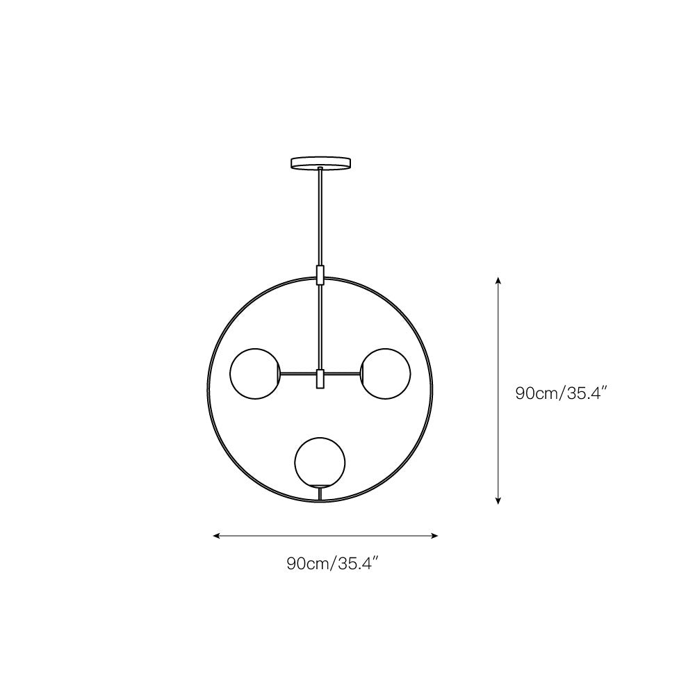 Nexus Minimalistischer Kronleuchter aus Messing und Glas-Letslighting