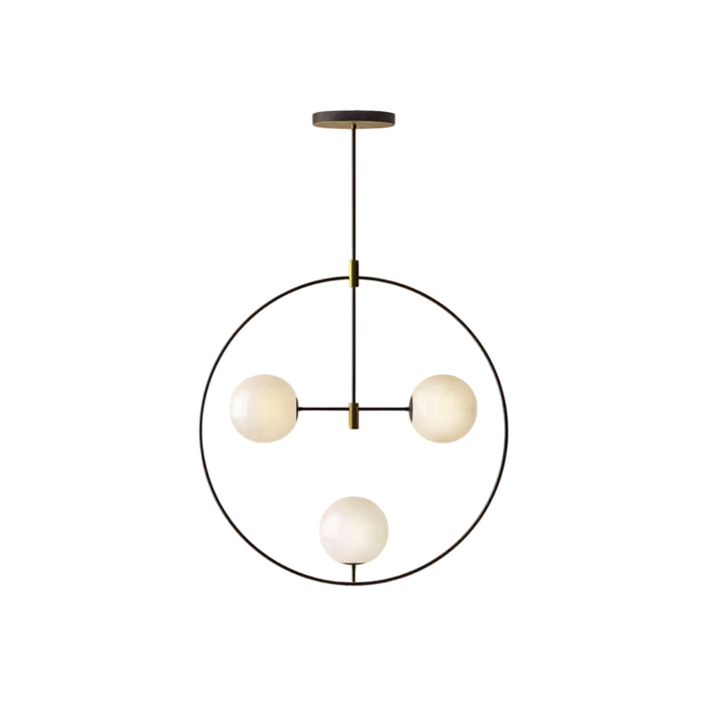 Nexus Minimalistischer Kronleuchter aus Messing und Glas-Letslighting