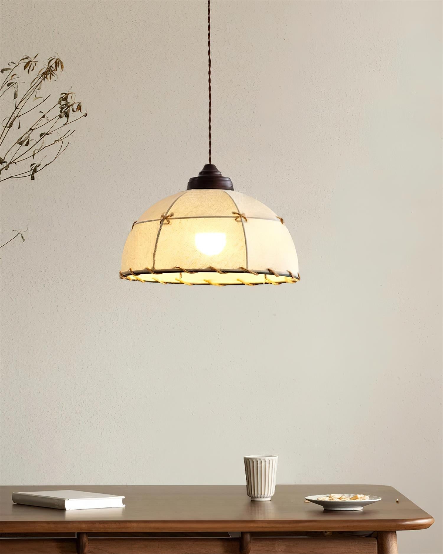 Pendelleuchte Stoff Kuppelschirm Vintage Sanfter Schein-Letslighting