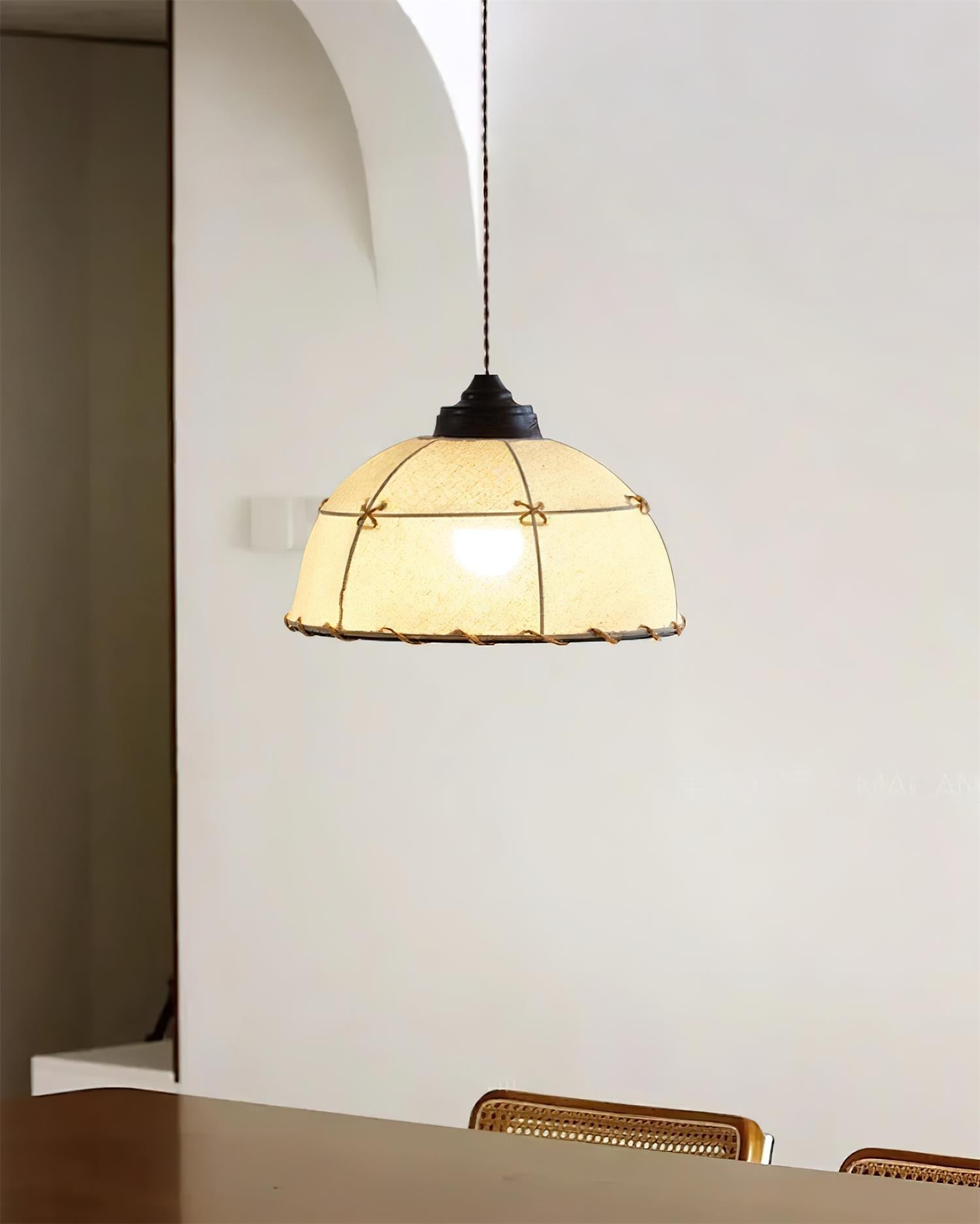 Pendelleuchte Stoff Kuppelschirm Vintage Sanfter Schein-Letslighting