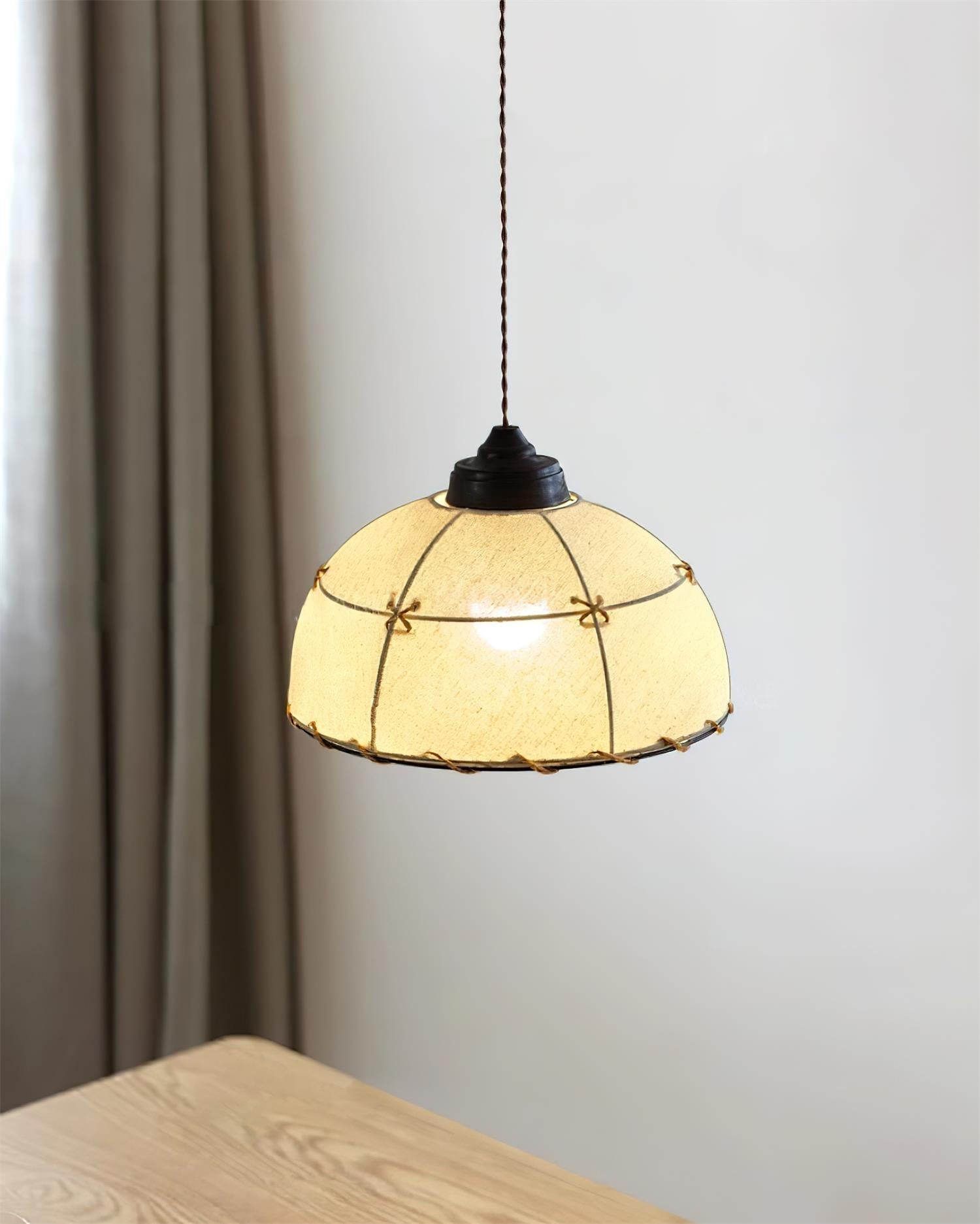Pendelleuchte Stoff Kuppelschirm Vintage Sanfter Schein-Letslighting