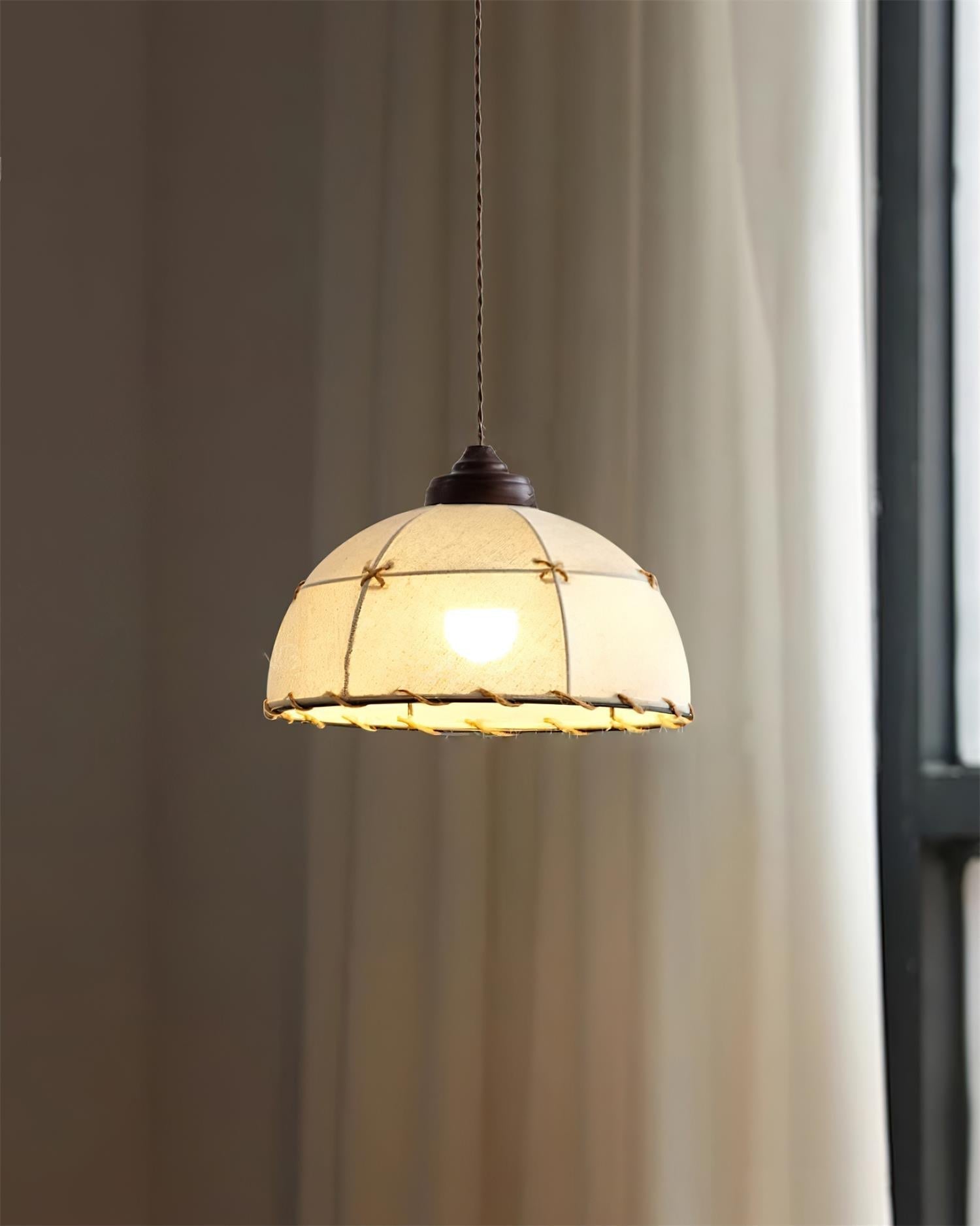 Pendelleuchte Stoff Kuppelschirm Vintage Sanfter Schein-Letslighting