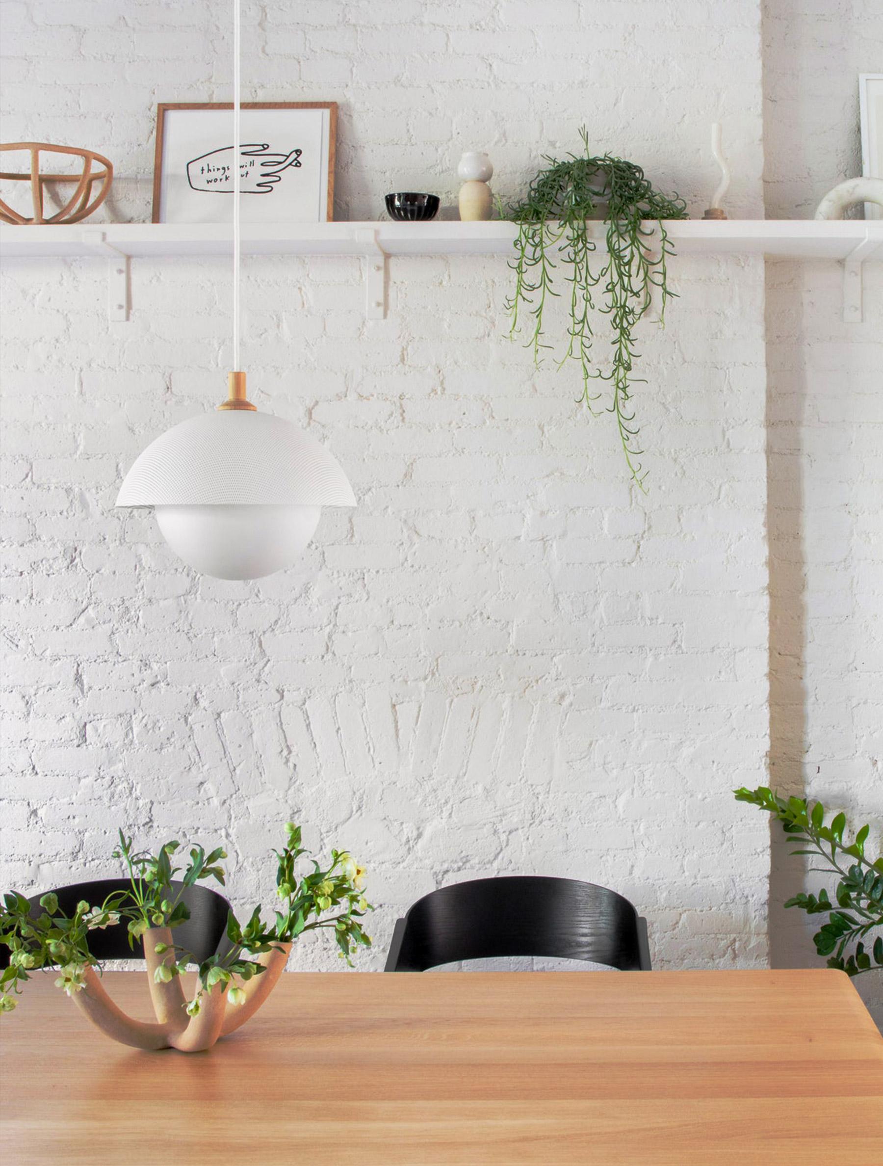 Pith Kuppel Perforiert Holz Pendelleuchte-Letslighting