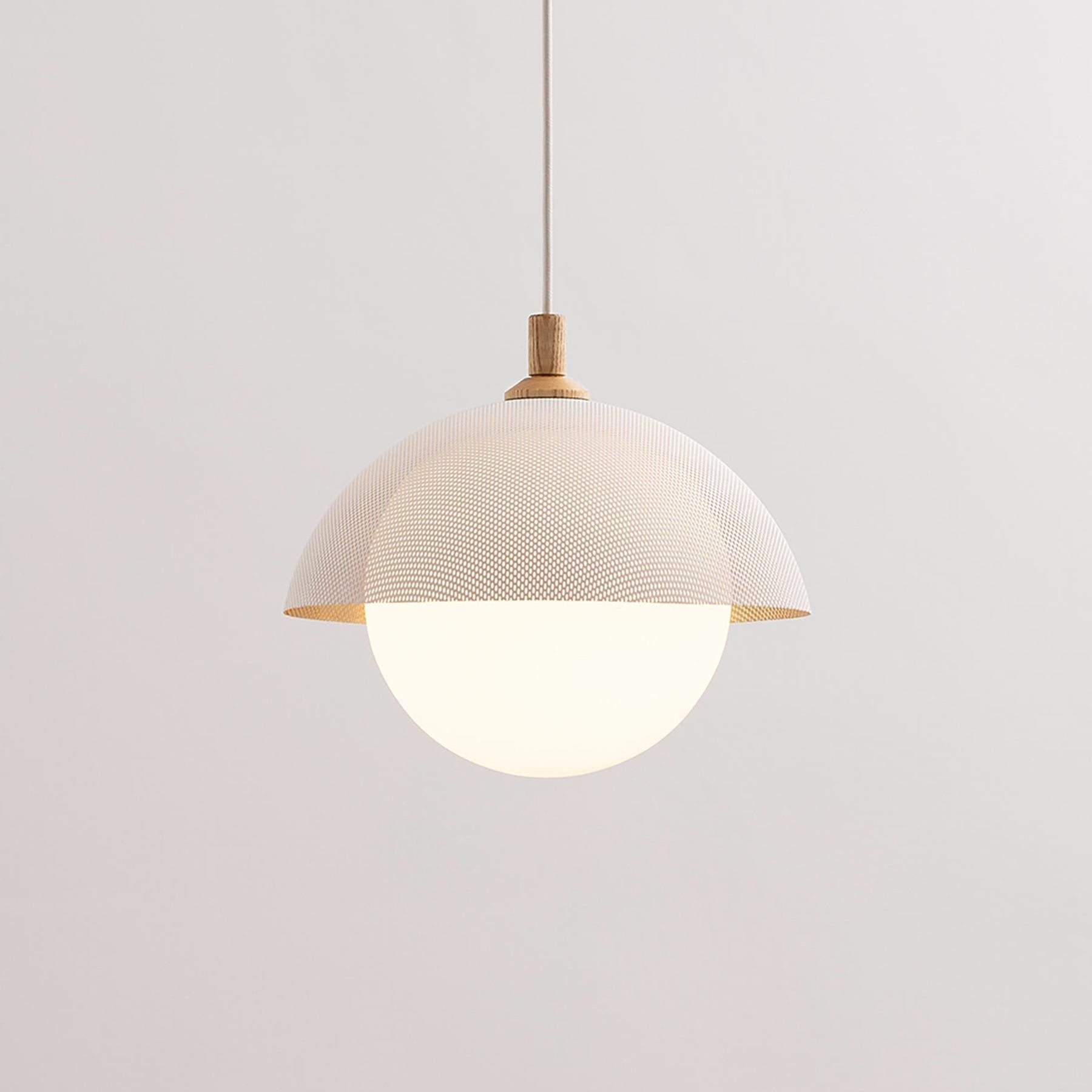 Pith Kuppel Perforiert Holz Pendelleuchte-Letslighting