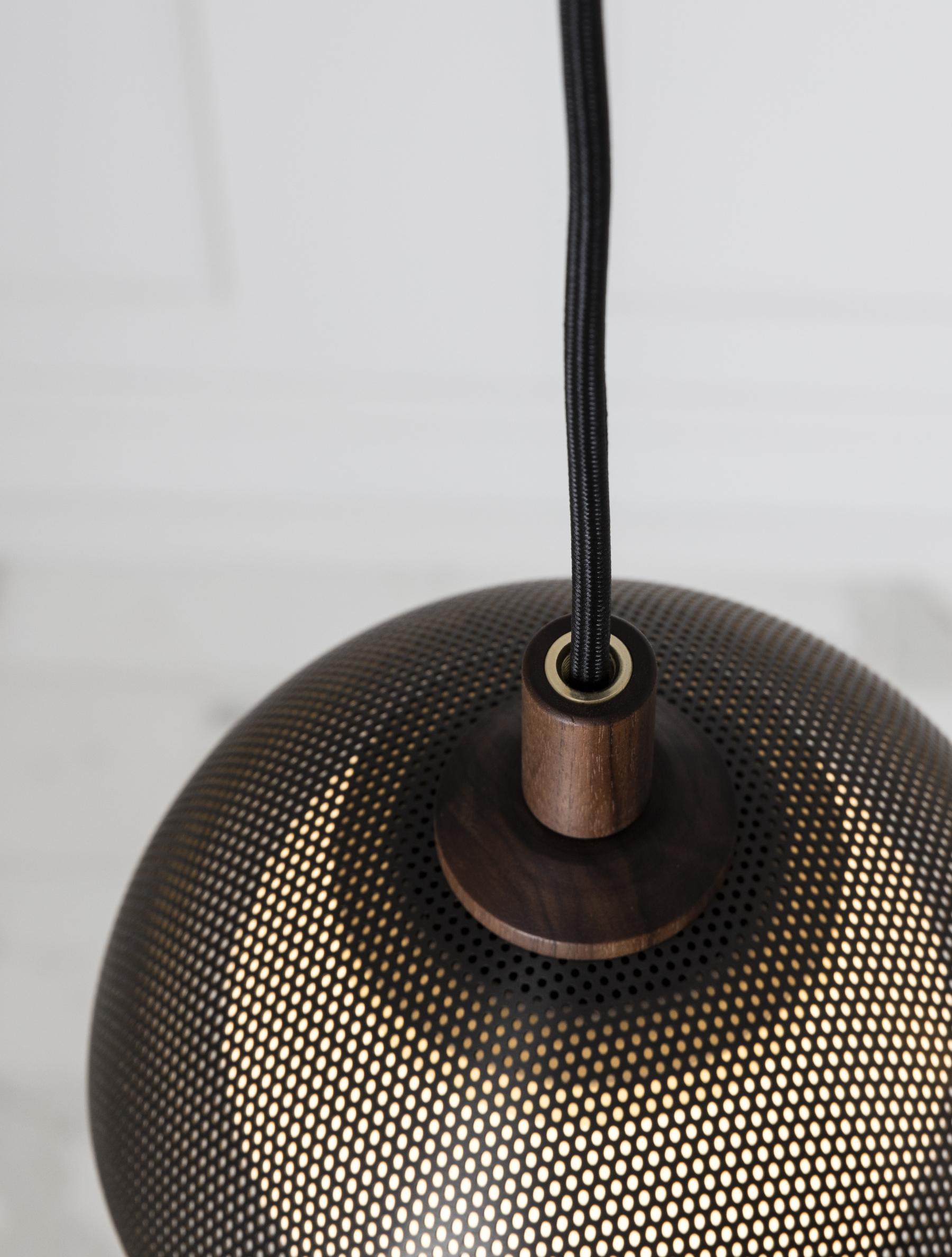 Pith Kuppel Perforiert Holz Pendelleuchte-Letslighting