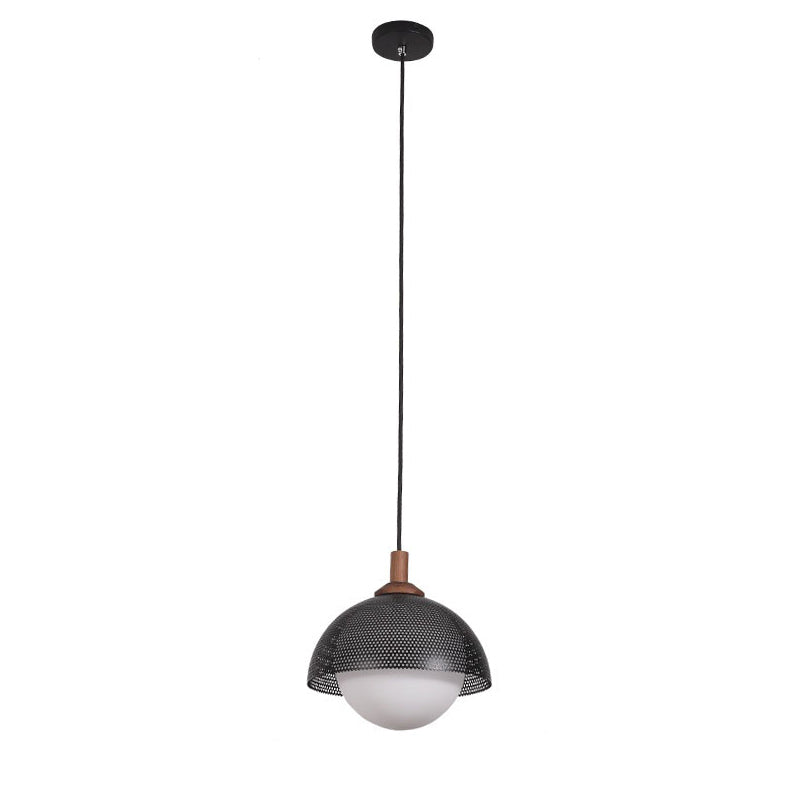 Pith Kuppel Perforiert Holz Pendelleuchte-Letslighting