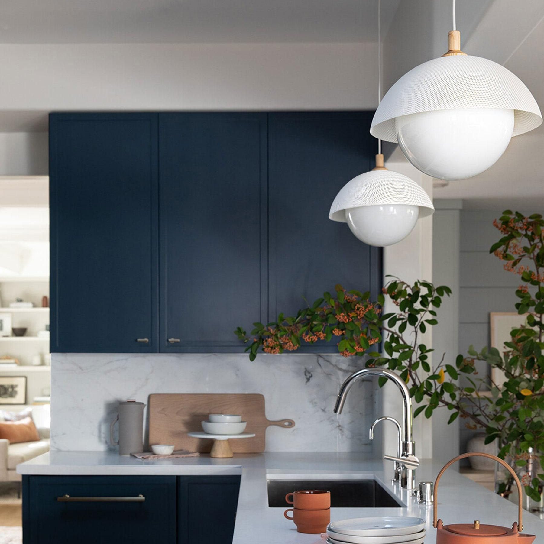Pith Kuppel Perforiert Holz Pendelleuchte-Letslighting