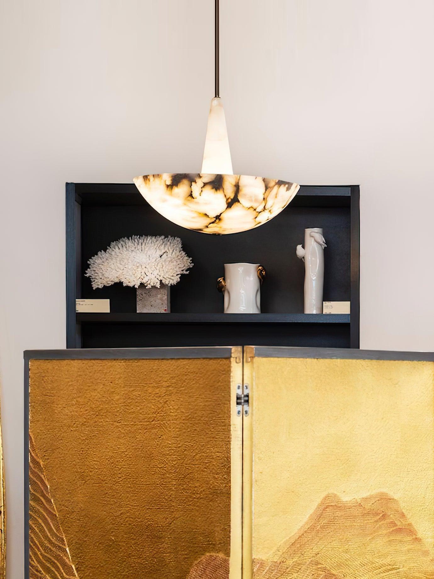 Umiros Alabaster Pendant Light Chandelier - Neutralighting