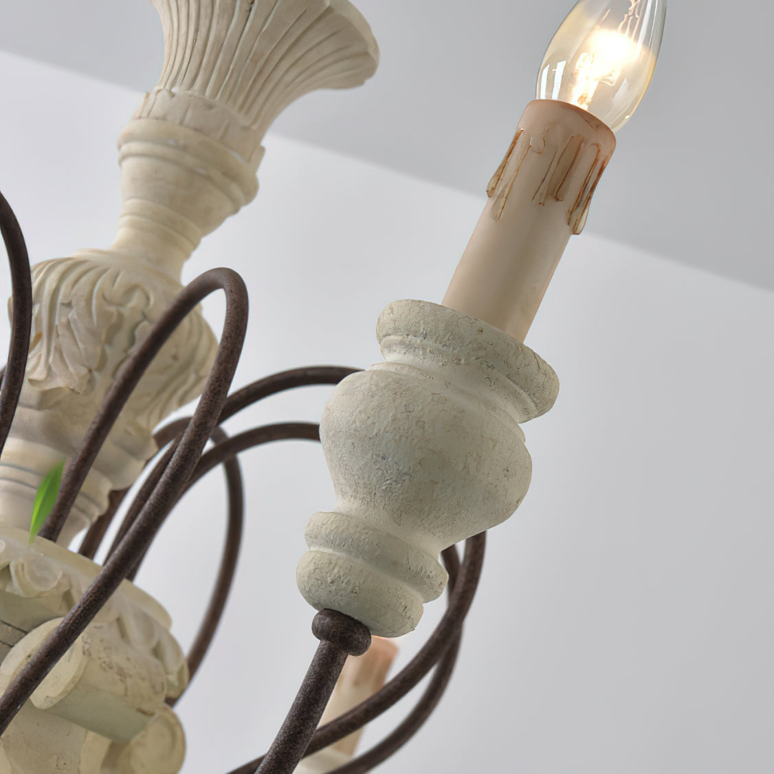 Quartz Postmoderner Luxus Landhaus Holz Kronleuchter-Letslighting