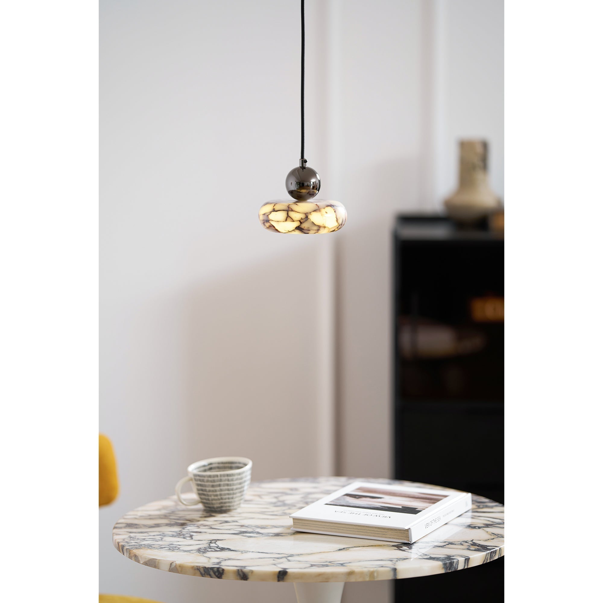 Ridge Modern Minimalist Marble Metal Pendant Lamp - Letslighting
