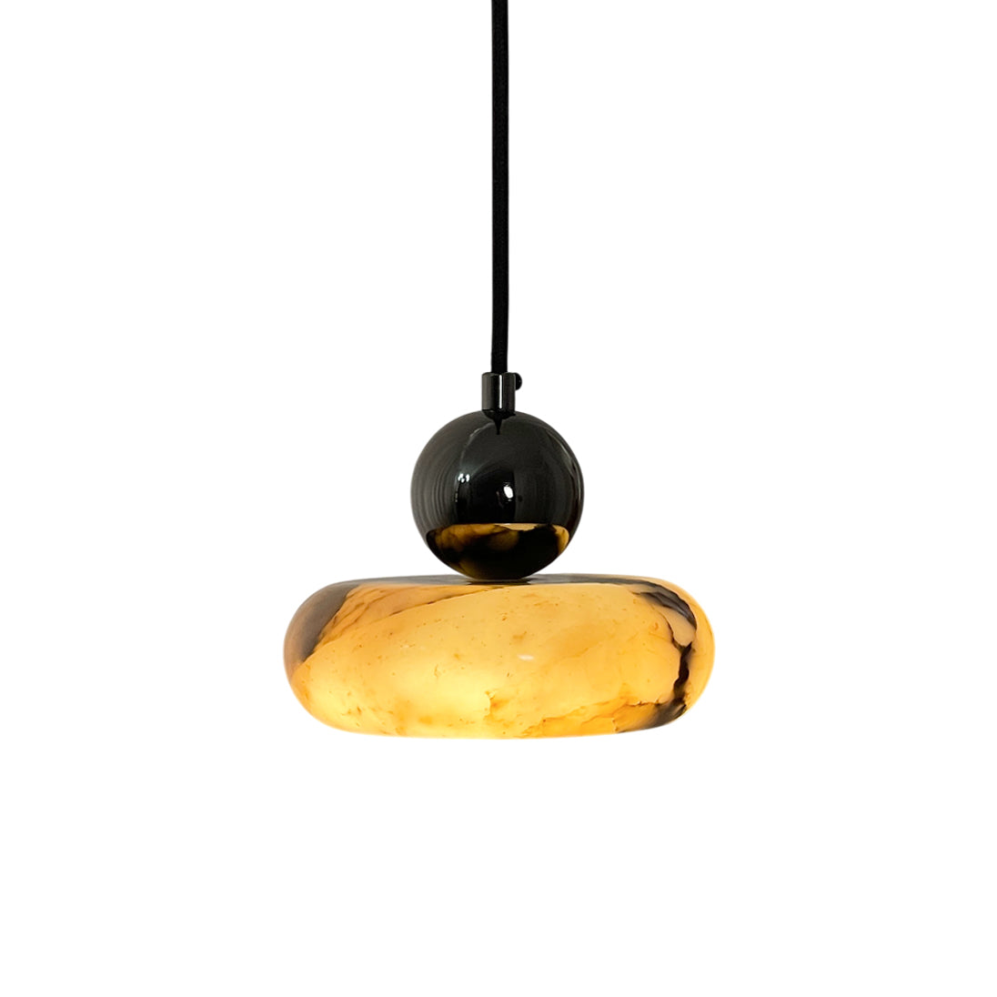 Ridge Modern Minimalist Marble Metal Pendant Lamp - Letslighting