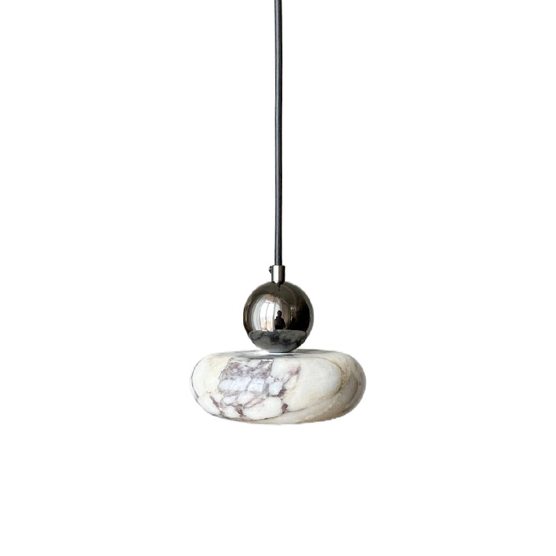 Ridge Modern Minimalist Marble Metal Pendant Lamp - Letslighting