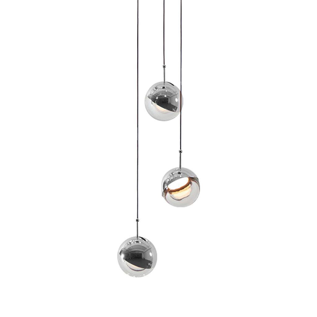 Solara Pendelleuchte Stahl Glas Mehrfach Tropfen-Letslighting