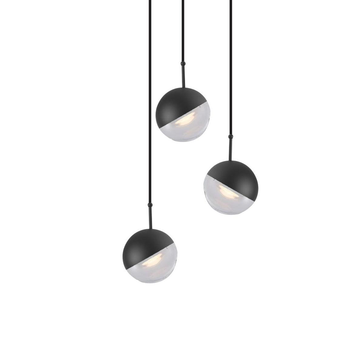 Solara Pendelleuchte Stahl Glas Mehrfach Tropfen-Letslighting