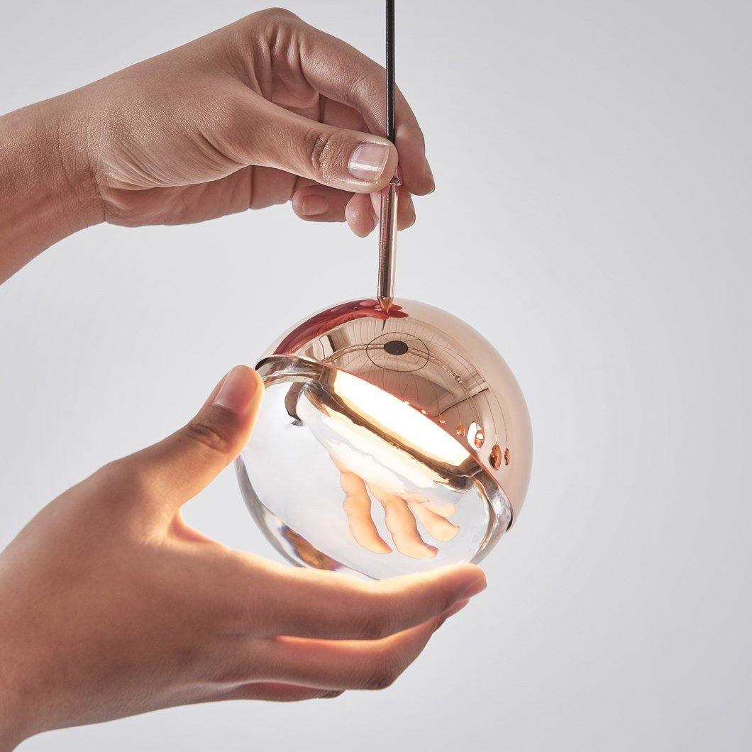 Solara Pendelleuchte Stahl Glas Mehrfach Tropfen-Letslighting