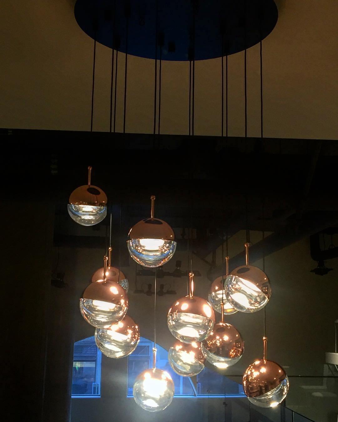 Solara Pendelleuchte Stahl Glas Mehrfach Tropfen-Letslighting