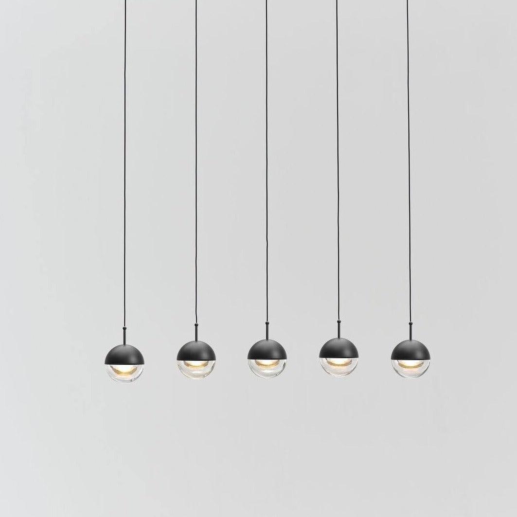 Solara Pendelleuchte Stahl Glas Mehrfach Tropfen-Letslighting