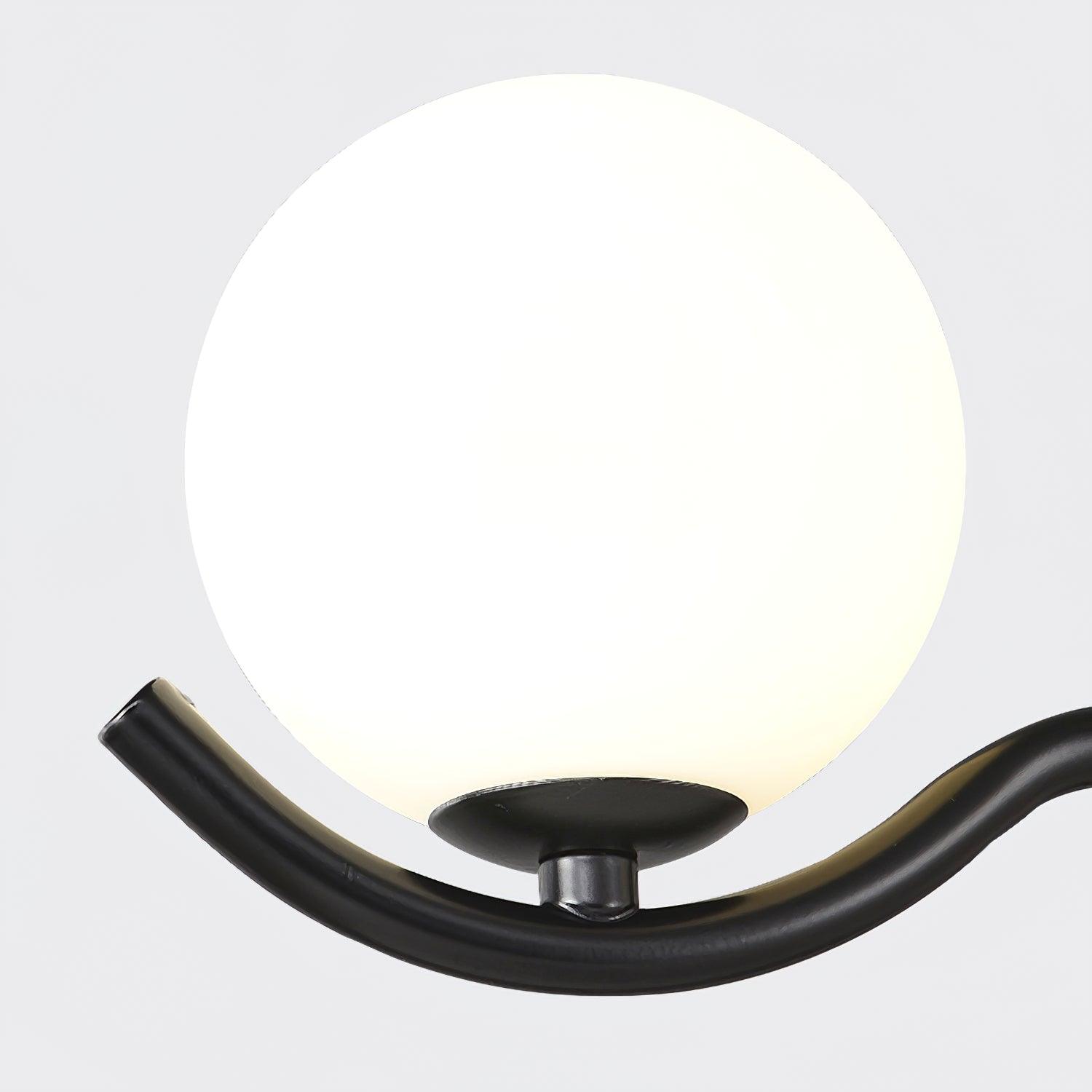 Lustra Pendelleuchte Rahmen Schwarz Glas-Letslighting