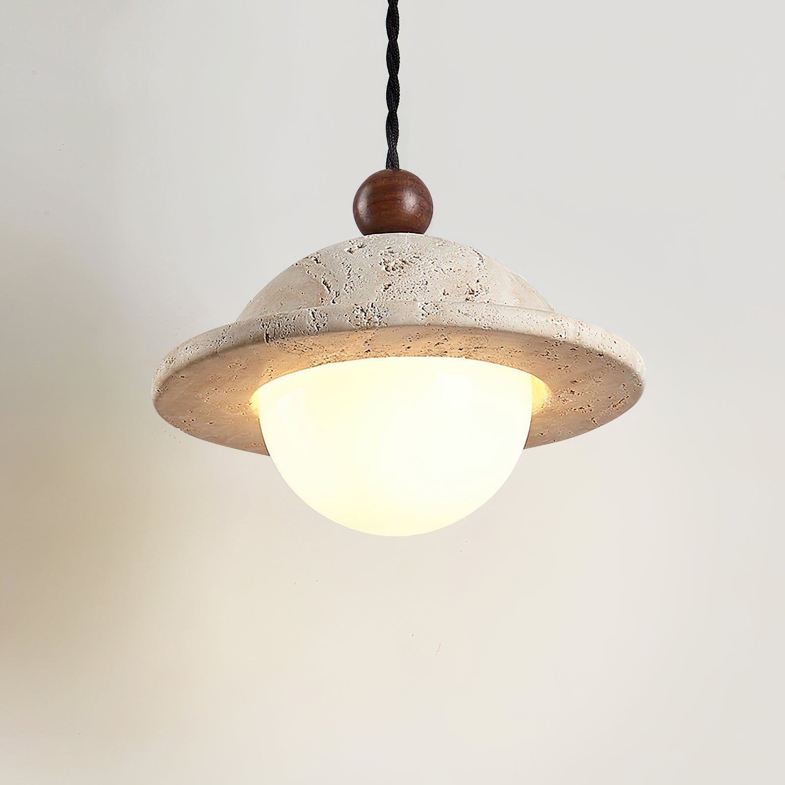 Ritta Donut Pendant Light Travertine - Letslighting