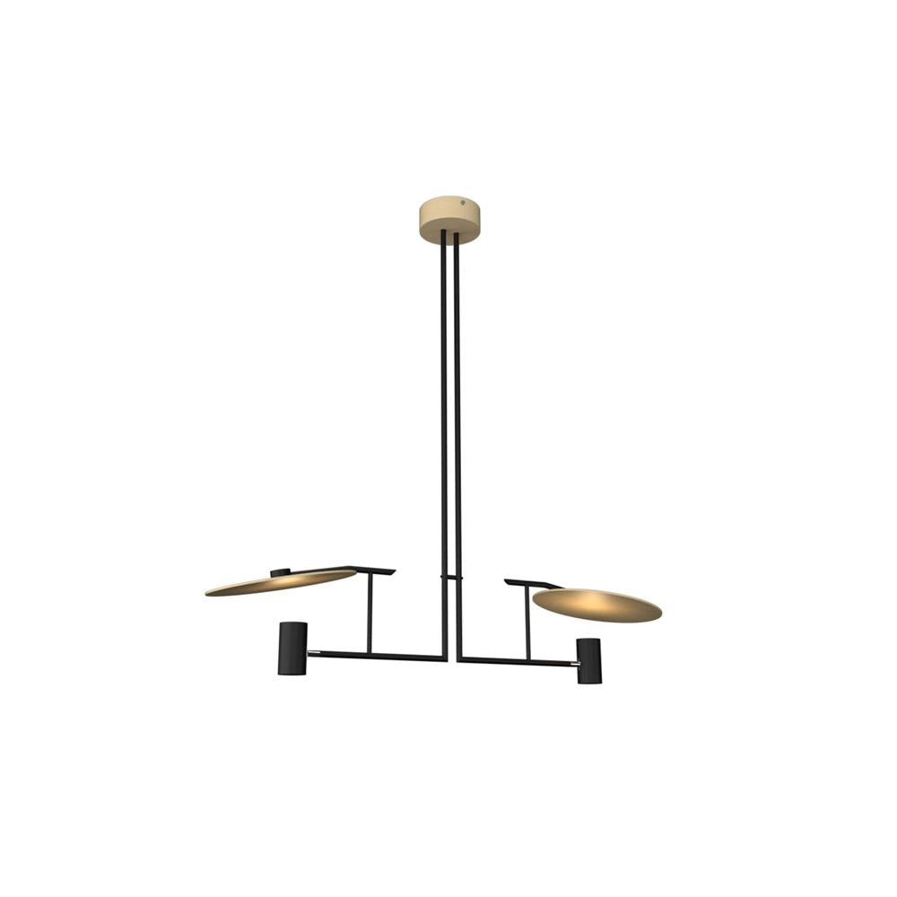 Warp Eleganter linearer Kronleuchter aus Holz-Letslighting