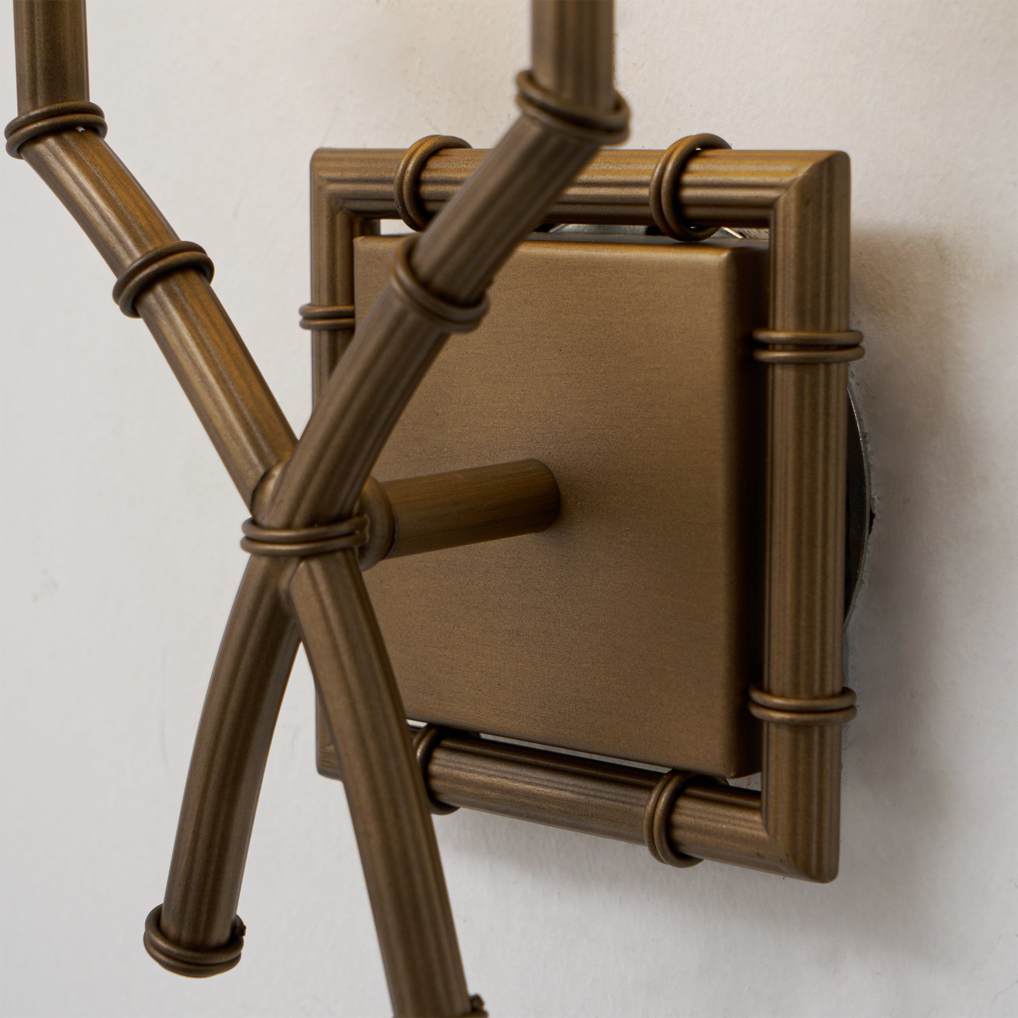 Yelp Industrielle Vintage Wandleuchte aus Bambusgewebe-Letslighting