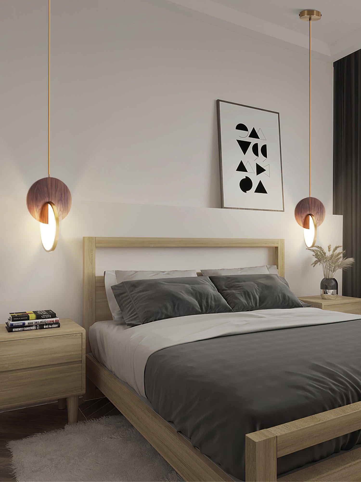 Lysola Holz Ring Pendelleuchte Leuchte-Letslighting