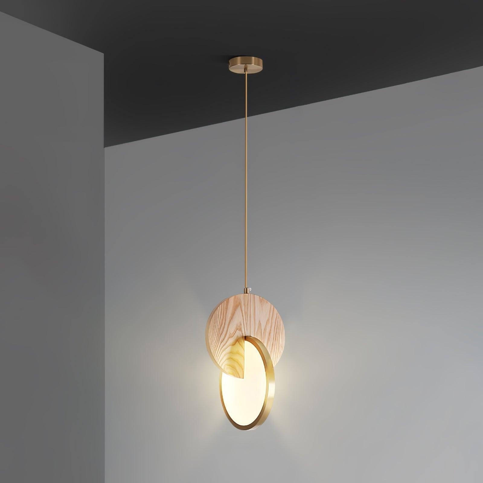 Lysola Holz Ring Pendelleuchte Leuchte-Letslighting