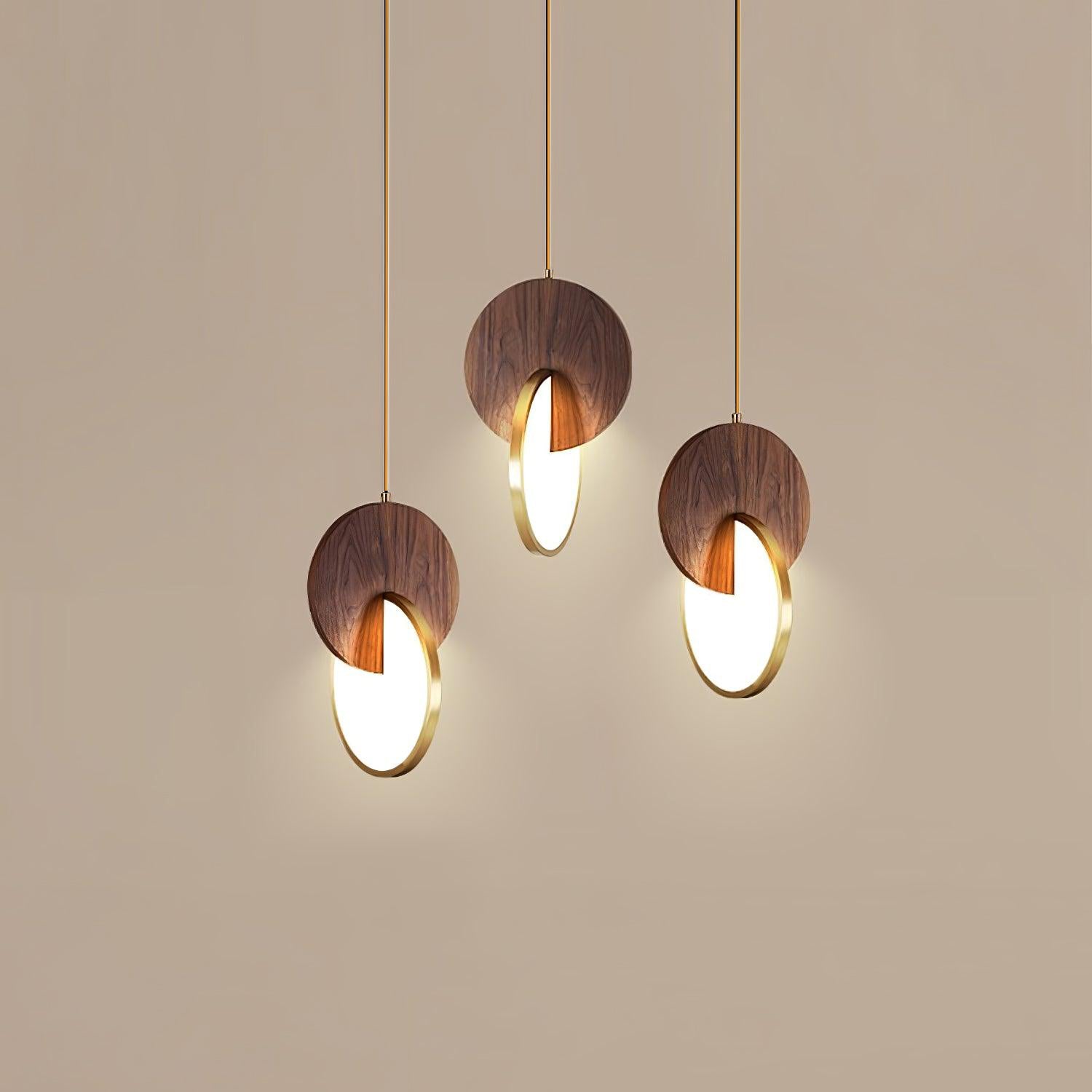 Lysola Holz Ring Pendelleuchte Leuchte-Letslighting