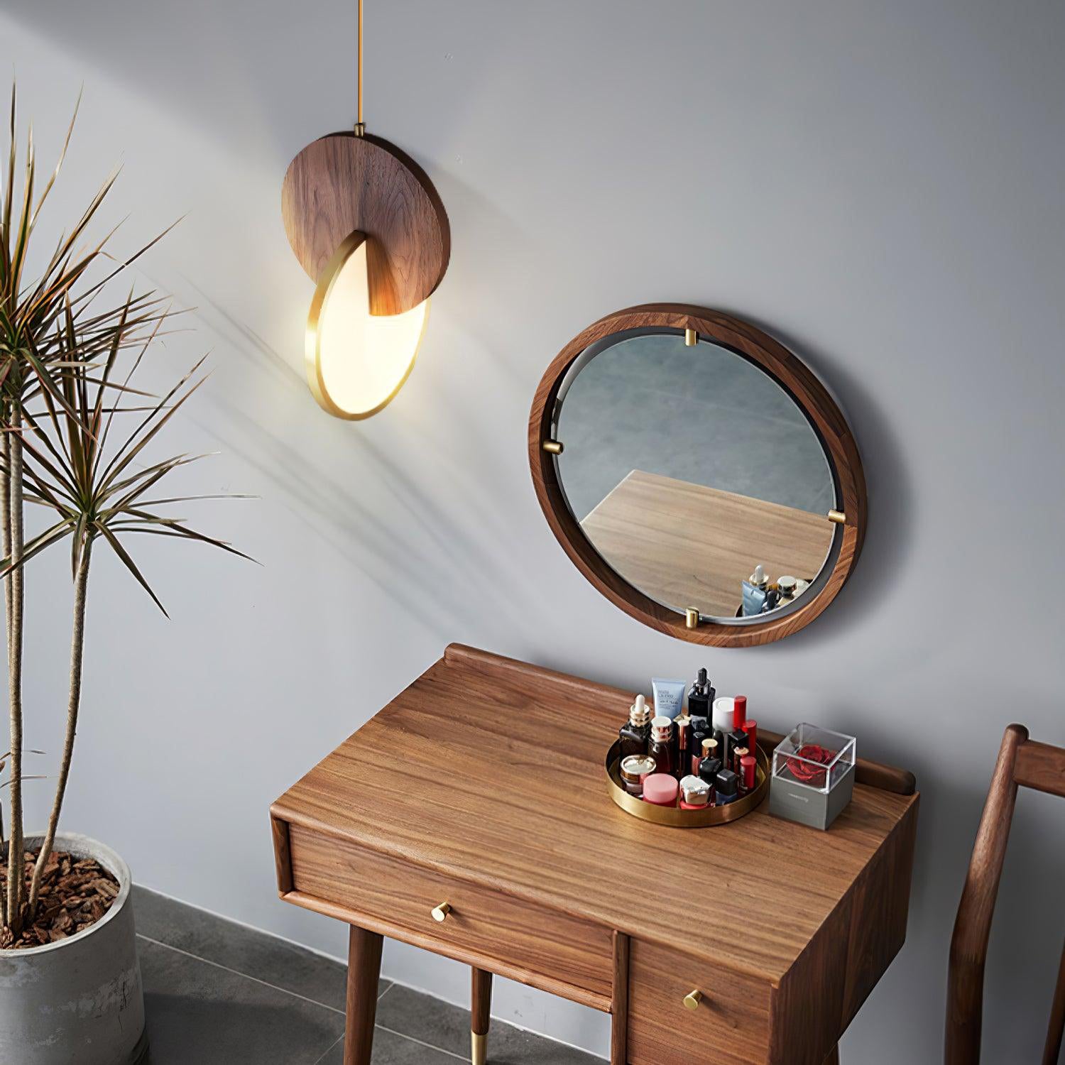 Lysola Holz Ring Pendelleuchte Leuchte-Letslighting