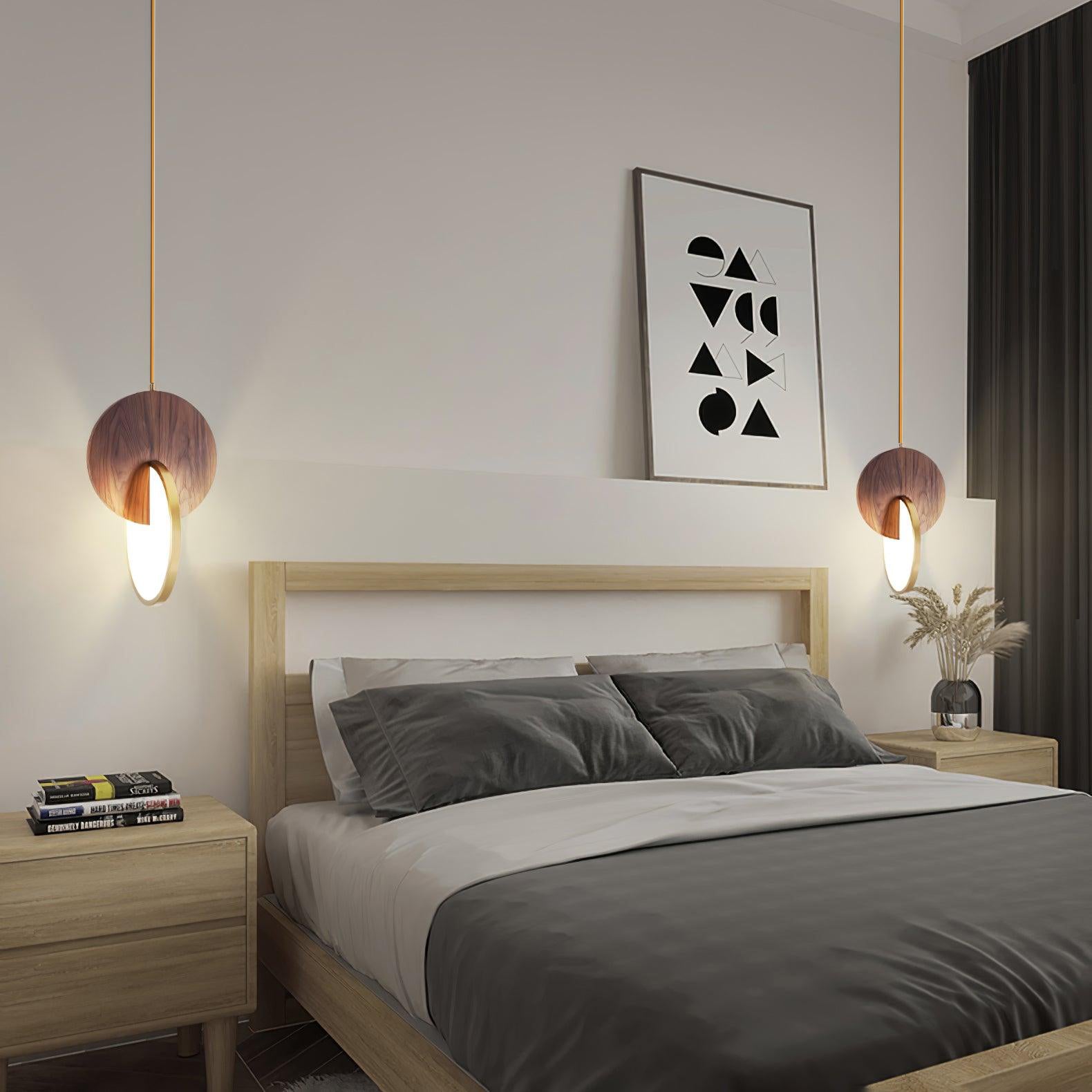 Lysola Holz Ring Pendelleuchte Leuchte-Letslighting