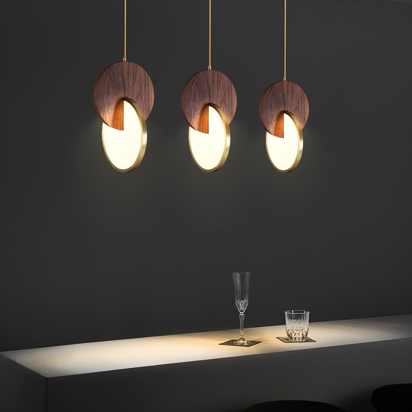 Lysola Holz Ring Pendelleuchte Leuchte-Letslighting