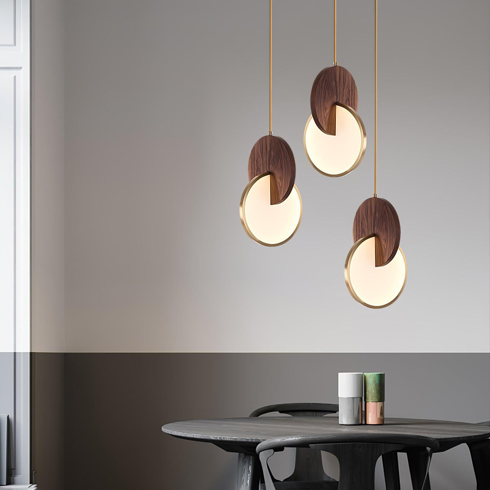 Lysola Holz Ring Pendelleuchte Leuchte-Letslighting