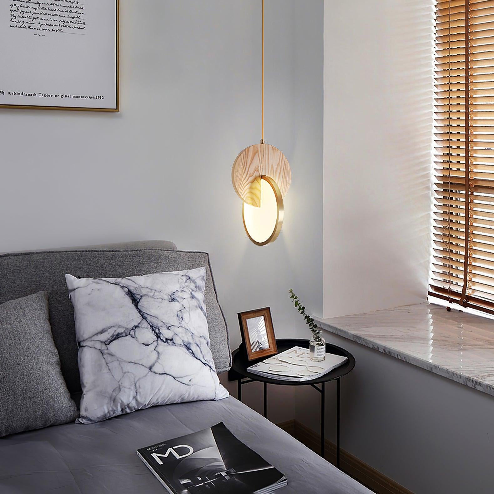 Lysola Holz Ring Pendelleuchte Leuchte-Letslighting