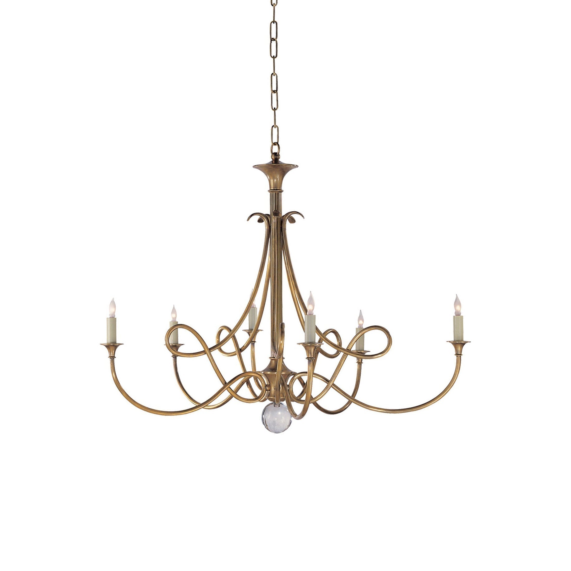 Braid Vintage Messing-Kristall Kronleuchter Doppelgedreht-Letslighting