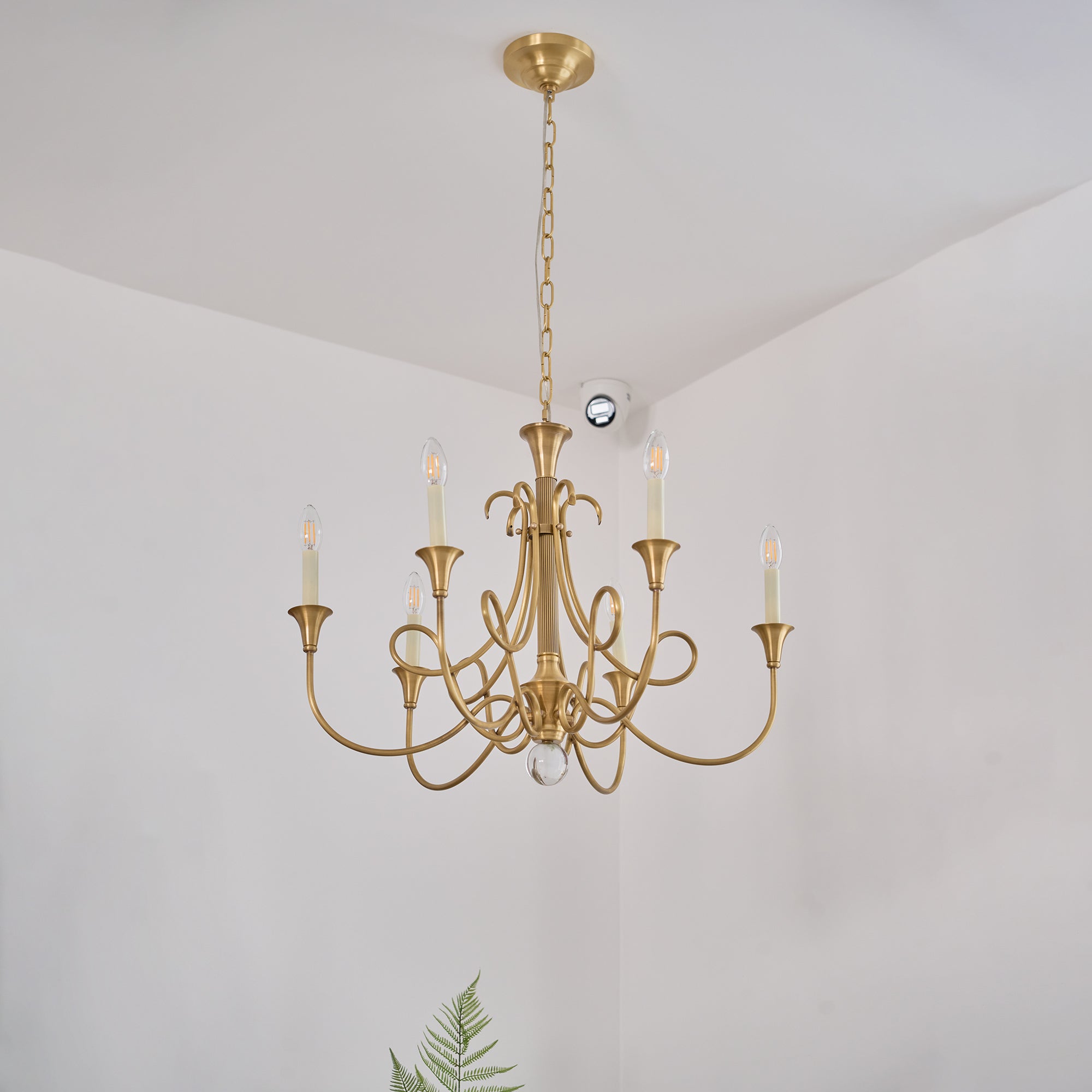Braid Vintage Messing-Kristall Kronleuchter Doppelgedreht-Letslighting