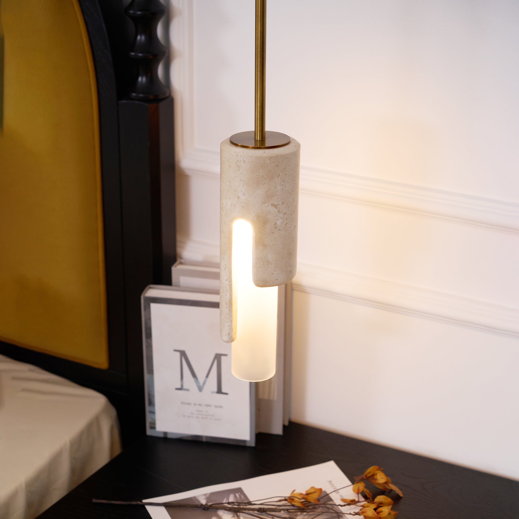 Elix Modern Minimalist Marble Glass Pendant Lamp - Letslighting