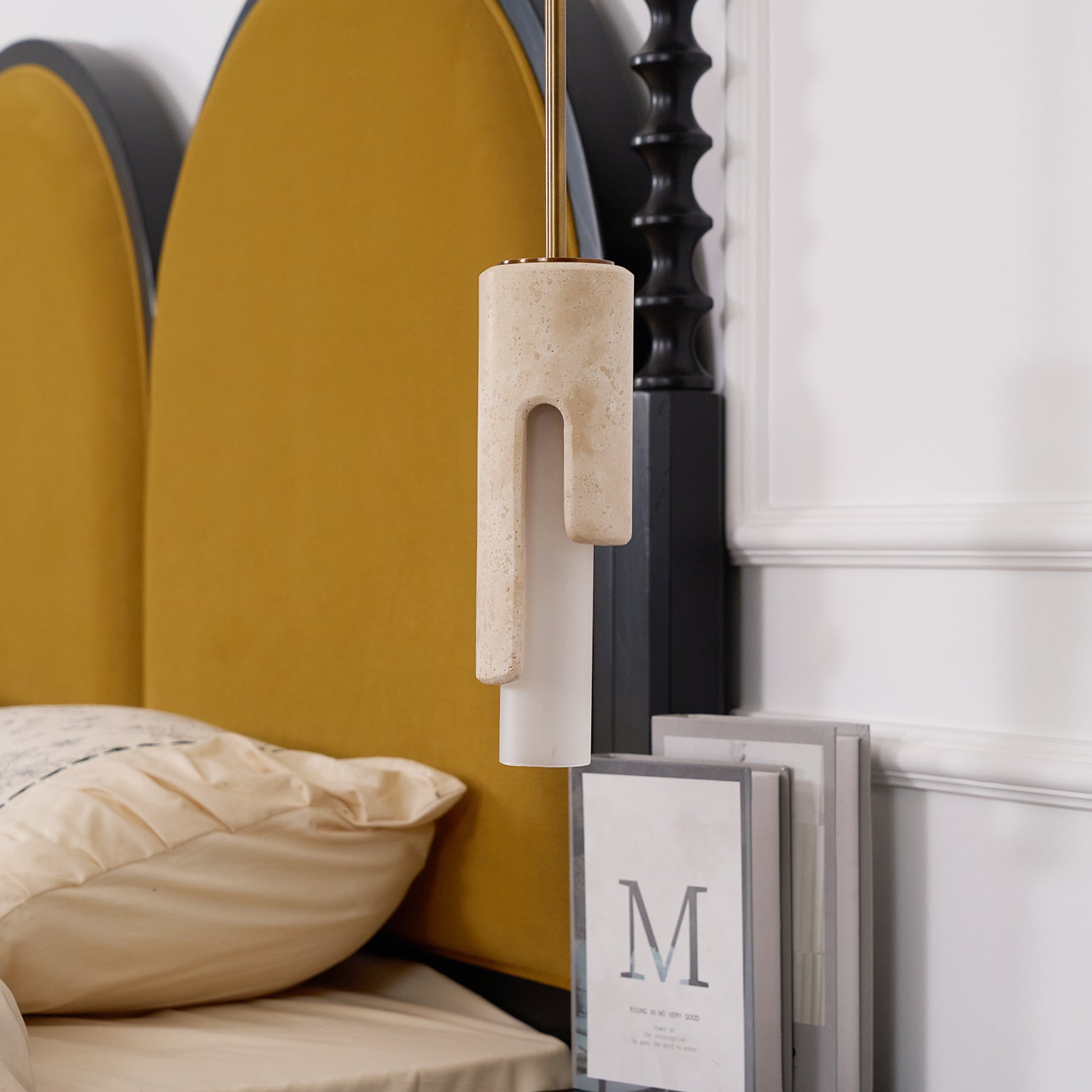 Elix Modern Minimalist Marble Glass Pendant Lamp - Letslighting