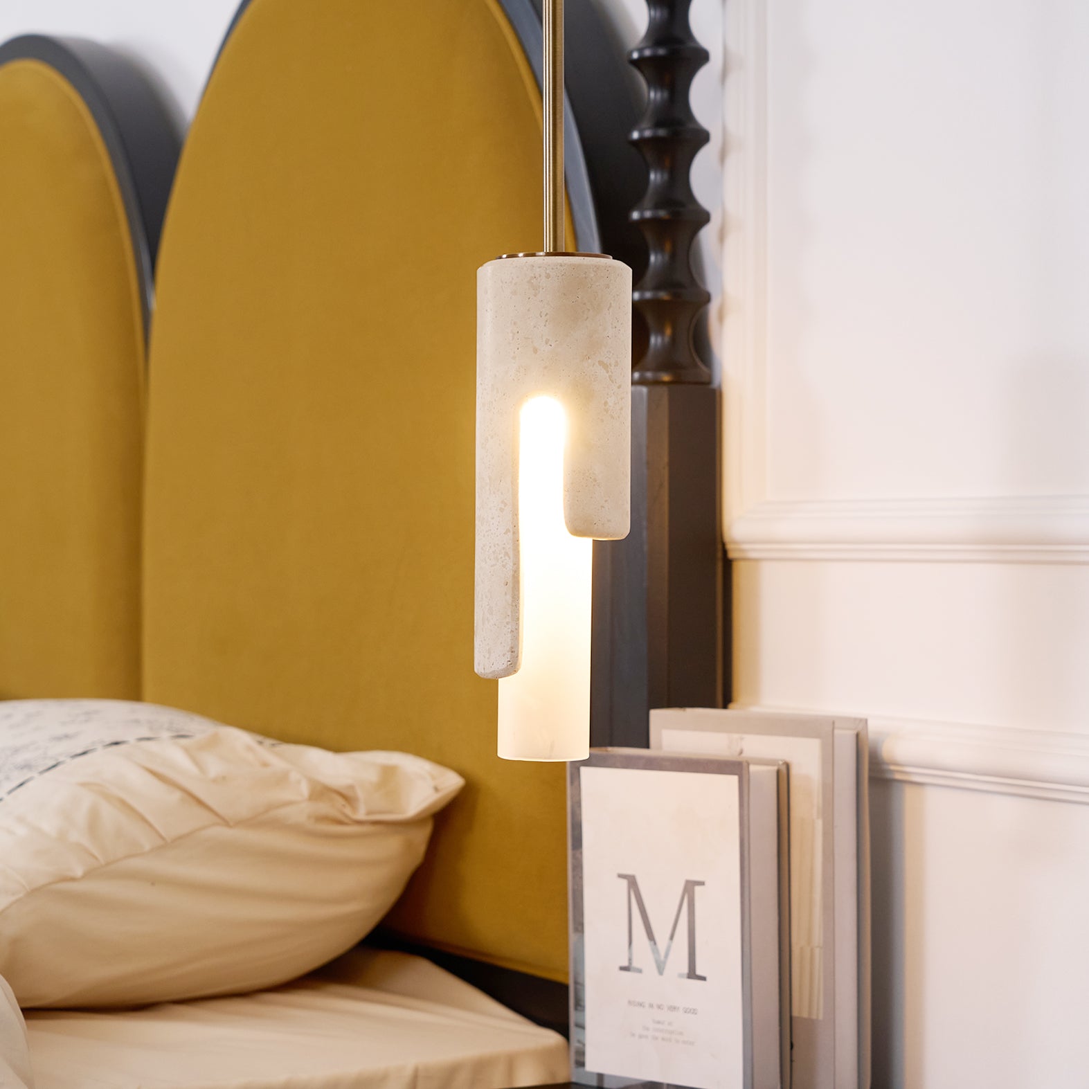 Elix Modern Minimalist Marble Glass Pendant Lamp - Letslighting