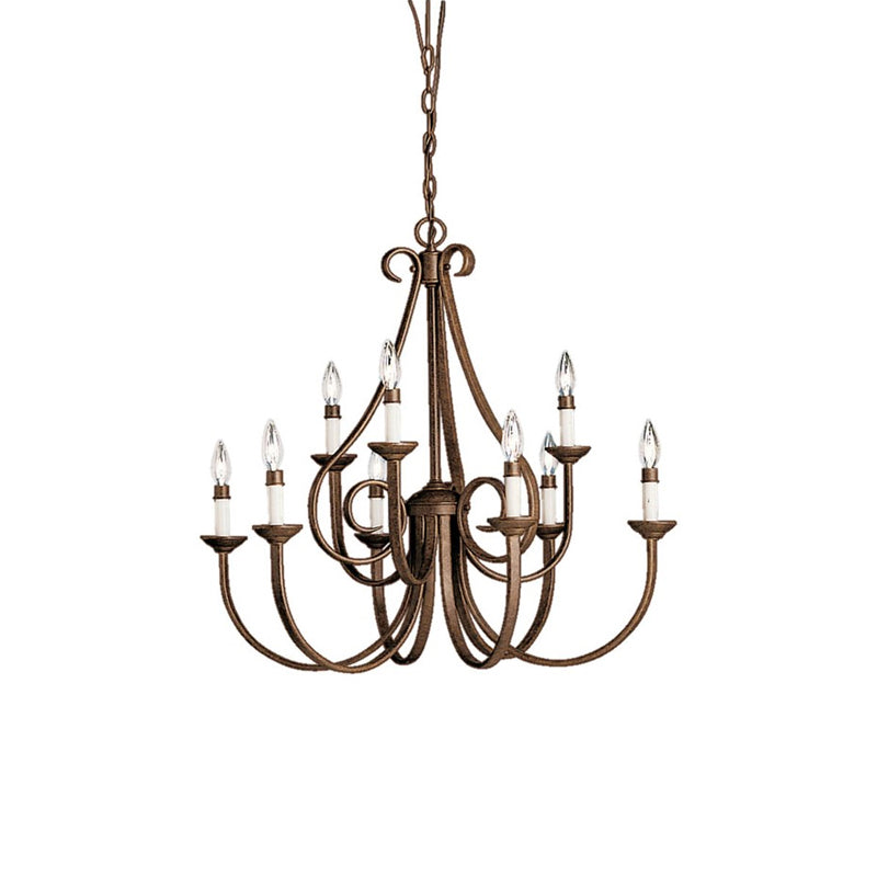 Cove Vintage Industrial Brass Chandeliers-Letslighting