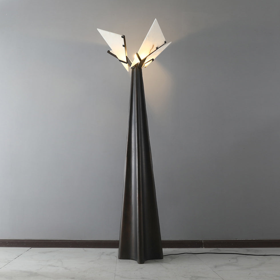 Drape Alabaster Floor Lamp - Letslighting