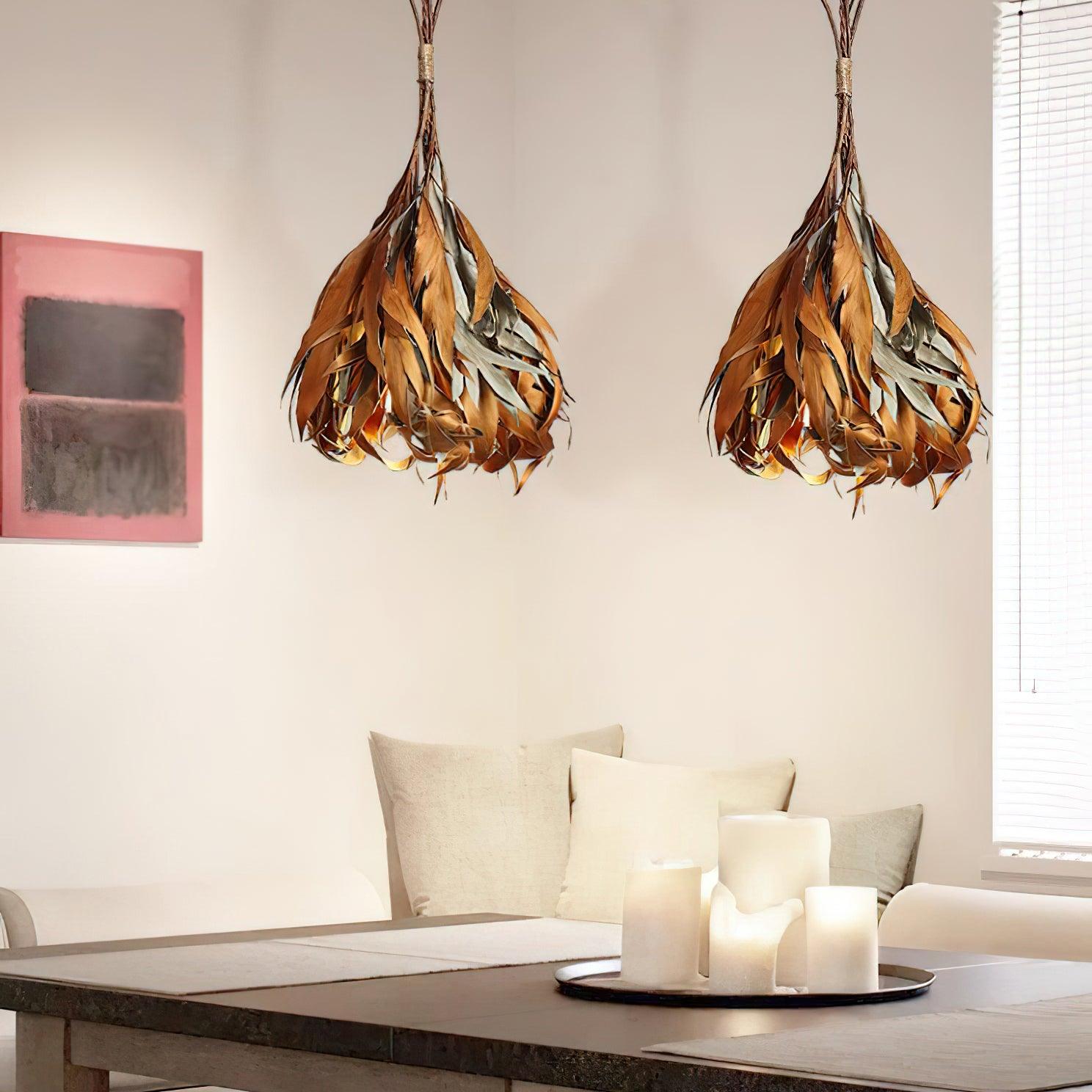 Nuviain Rustikale Natur-Pendelleuchte-Letslighting