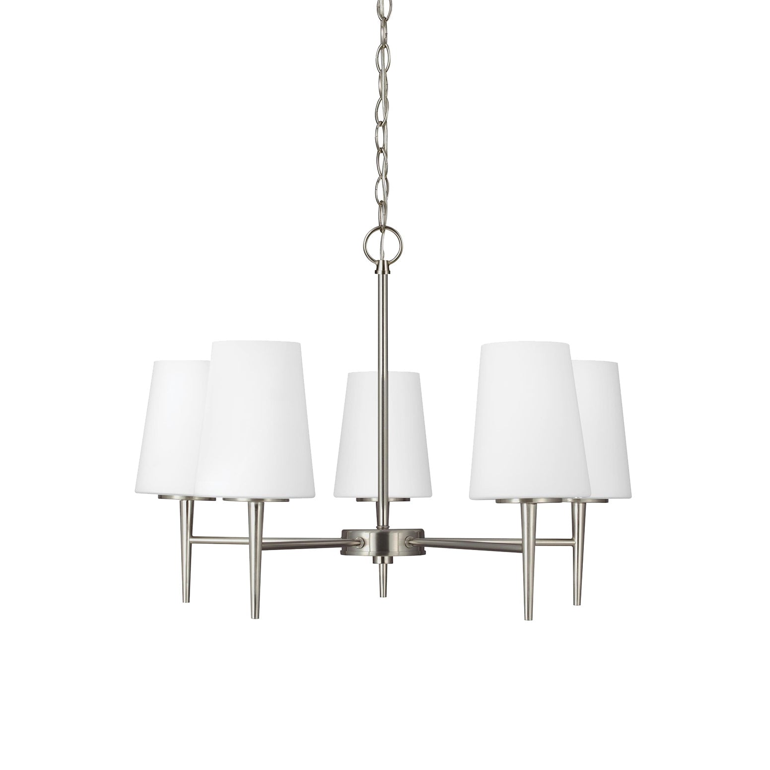 Gaze Eleganter Vintage Messing-Glas-Kronleuchter-Letslighting