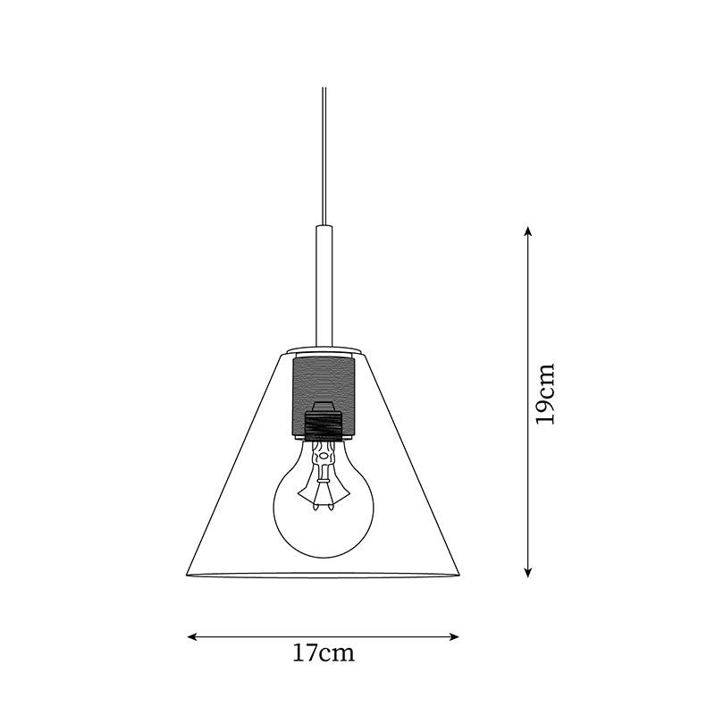Tyler Minimalistische Pendelleuchte aus Messing-Letslighting