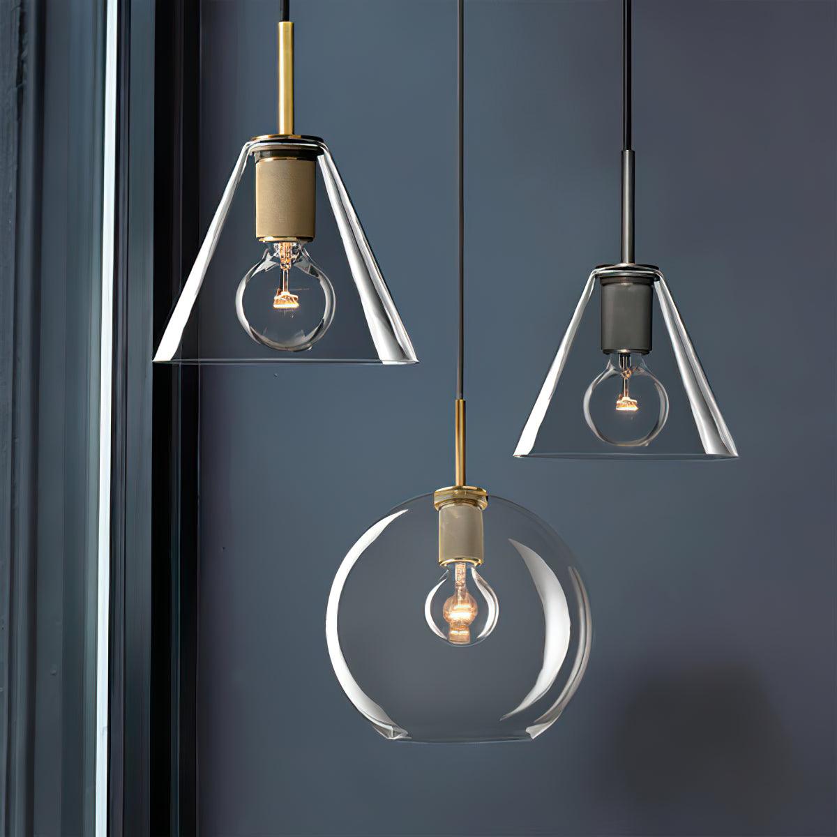 Tyler Minimalistische Pendelleuchte aus Messing-Letslighting