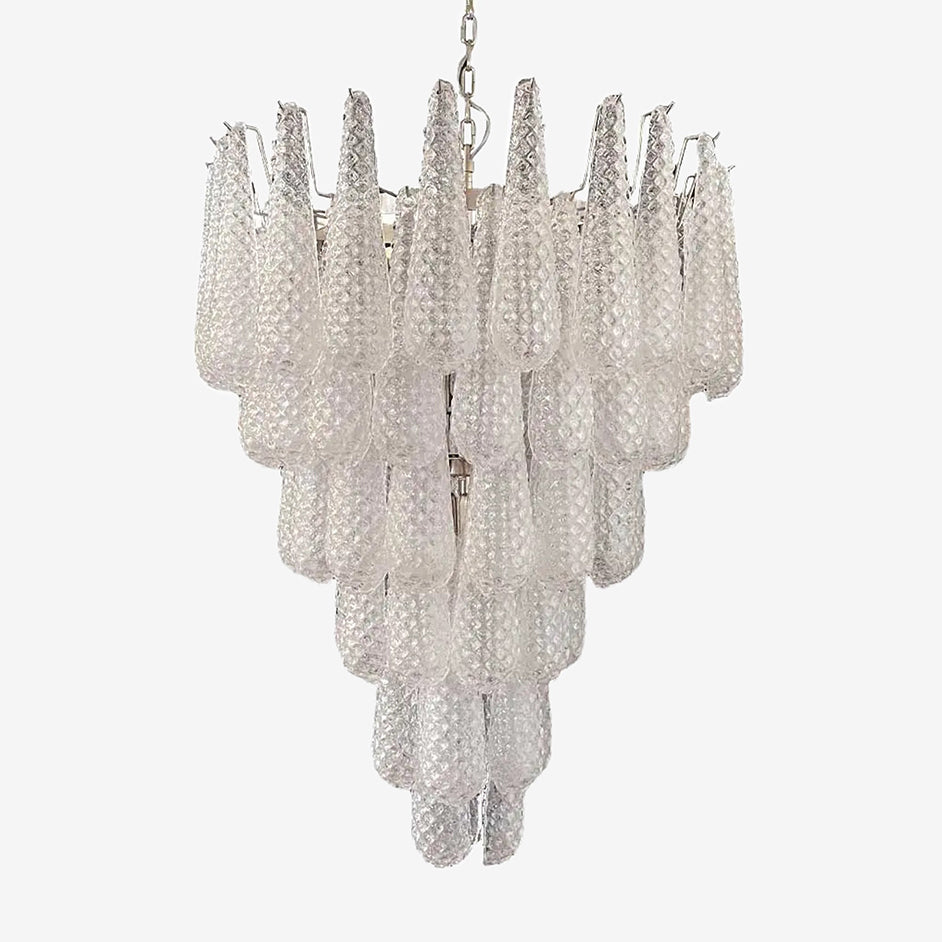 Inset Premium Drop Murano Metal Glass Chandelier - Letslighting