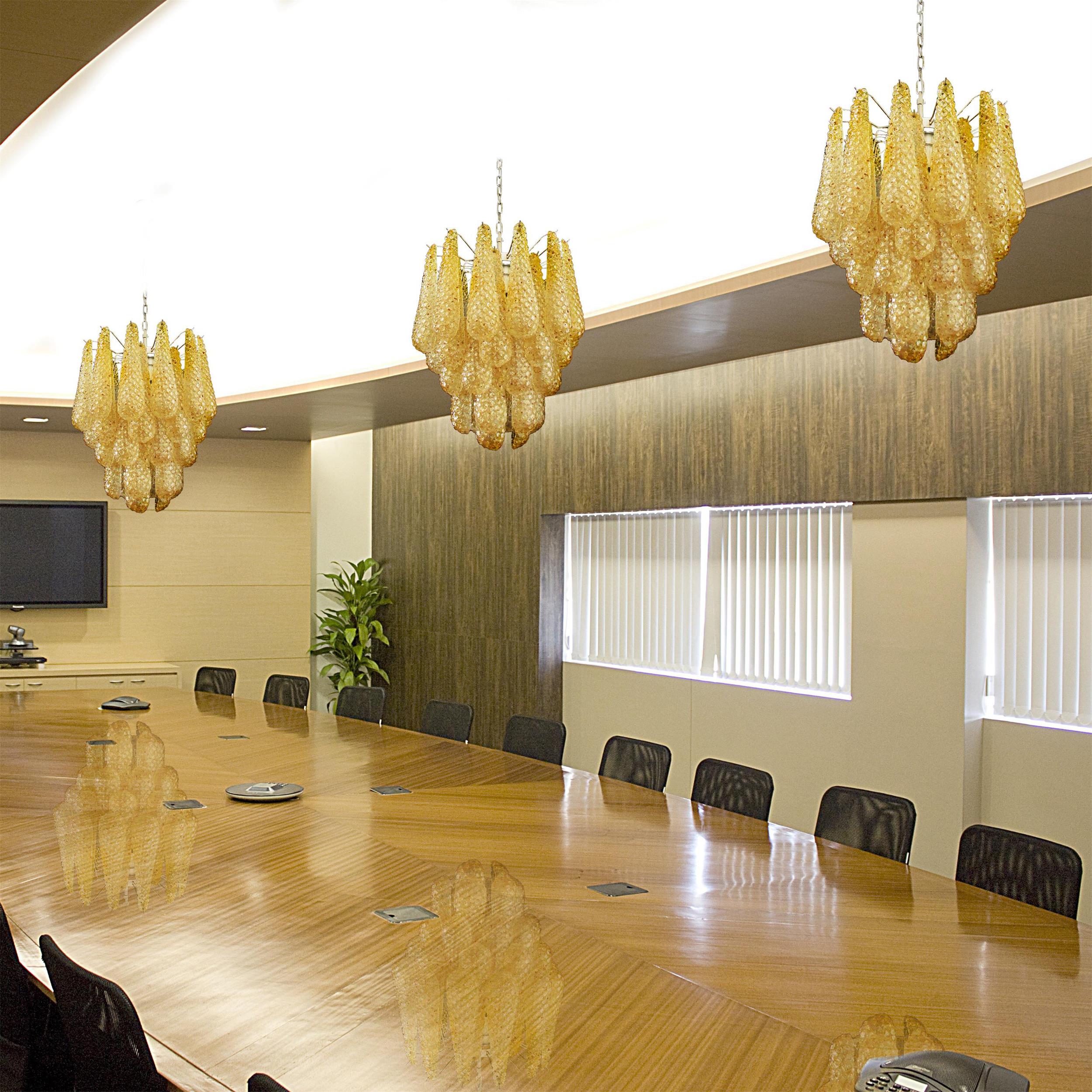 Inset Premium Drop Murano Metal Glass Chandelier - Letslighting