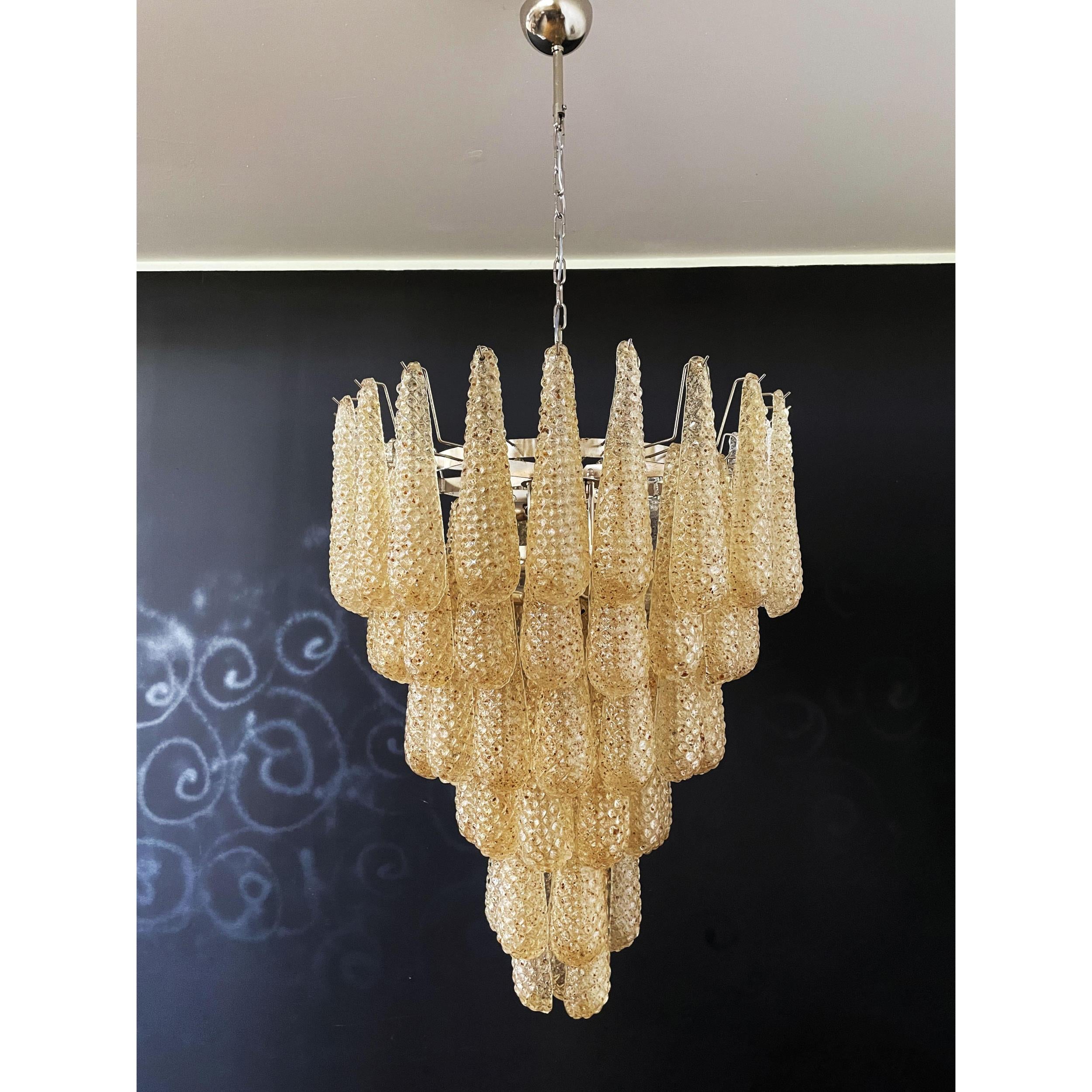 Inset Premium Drop Murano Metal Glass Chandelier - Letslighting