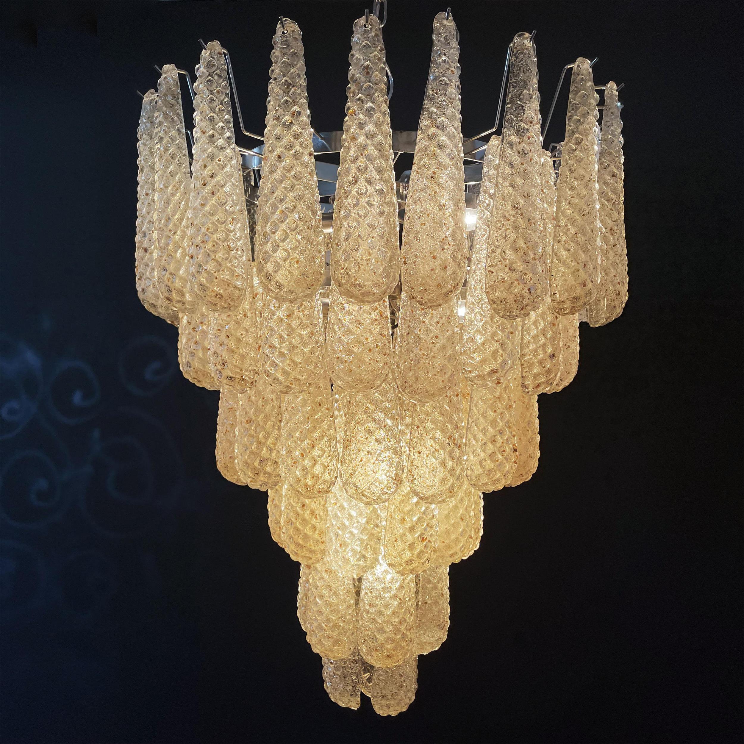 Inset Premium Drop Murano Metal Glass Chandelier - Letslighting
