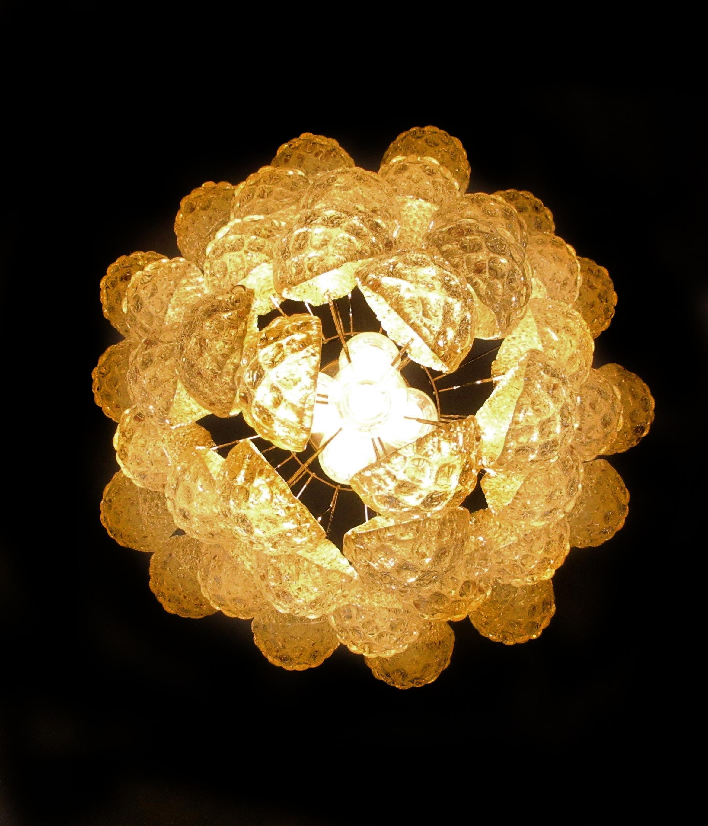 Inset Premium Drop Murano Metal Glass Chandelier - Letslighting